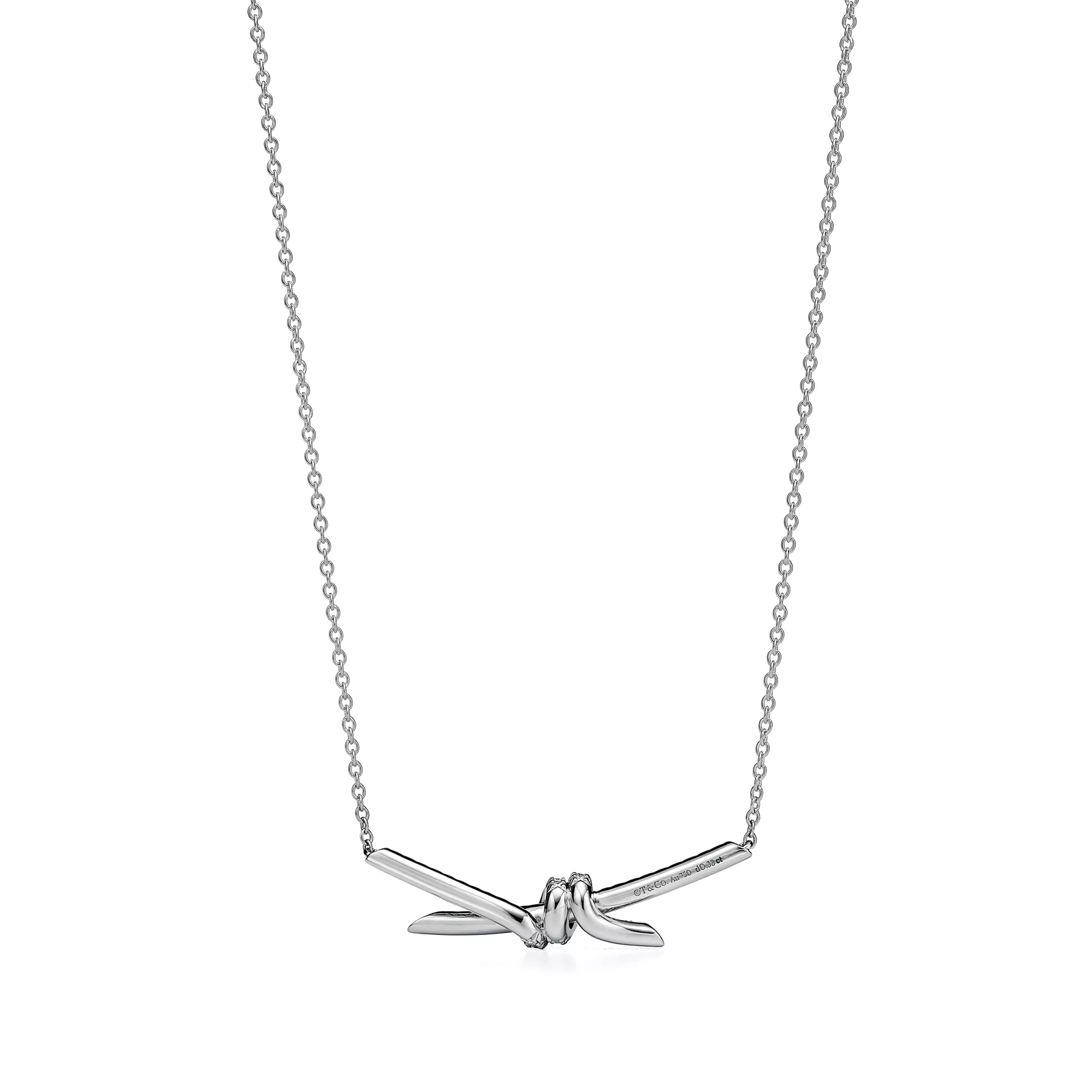 Pendant in White Gold with Diamonds
