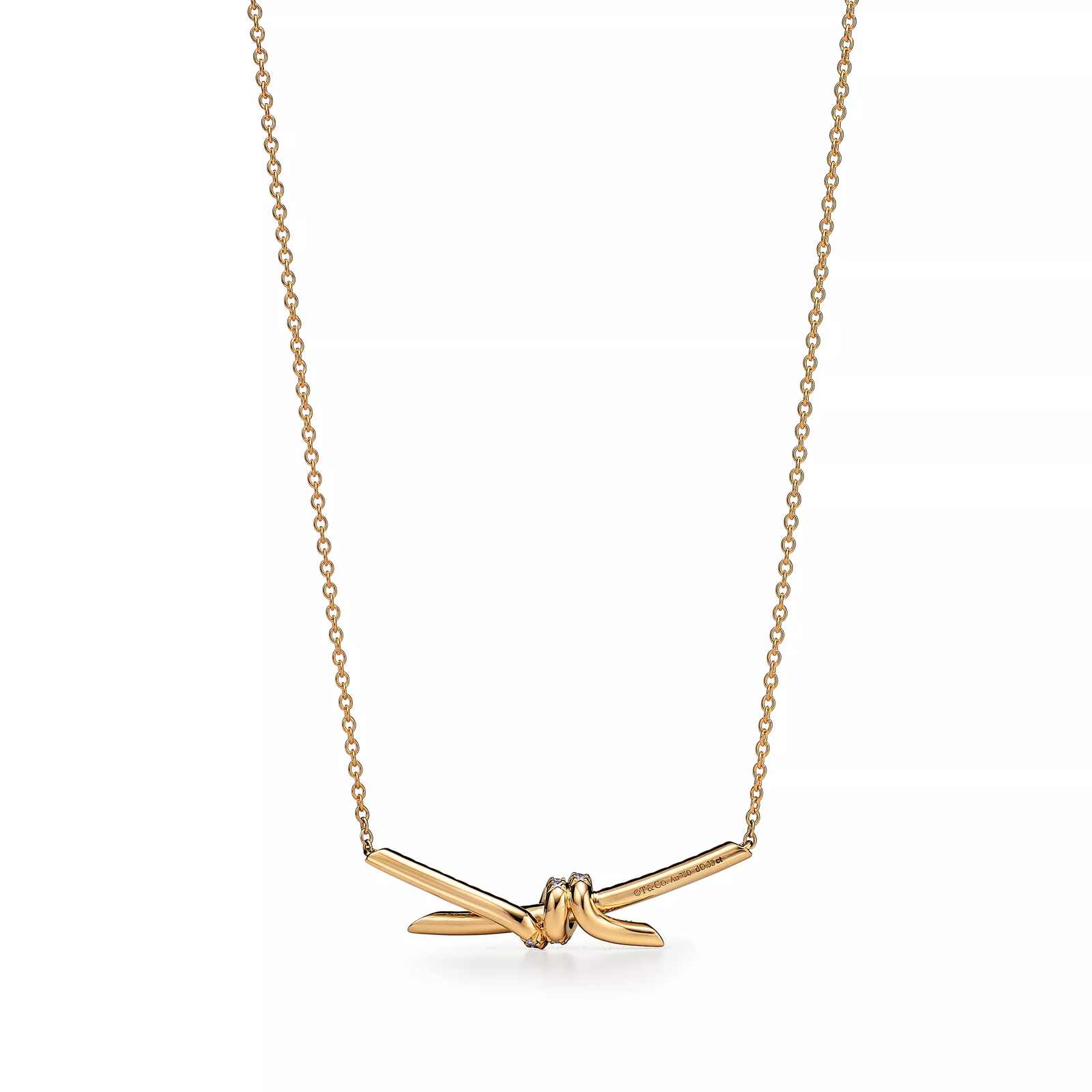 Pendant in Yellow Gold with Diamonds
