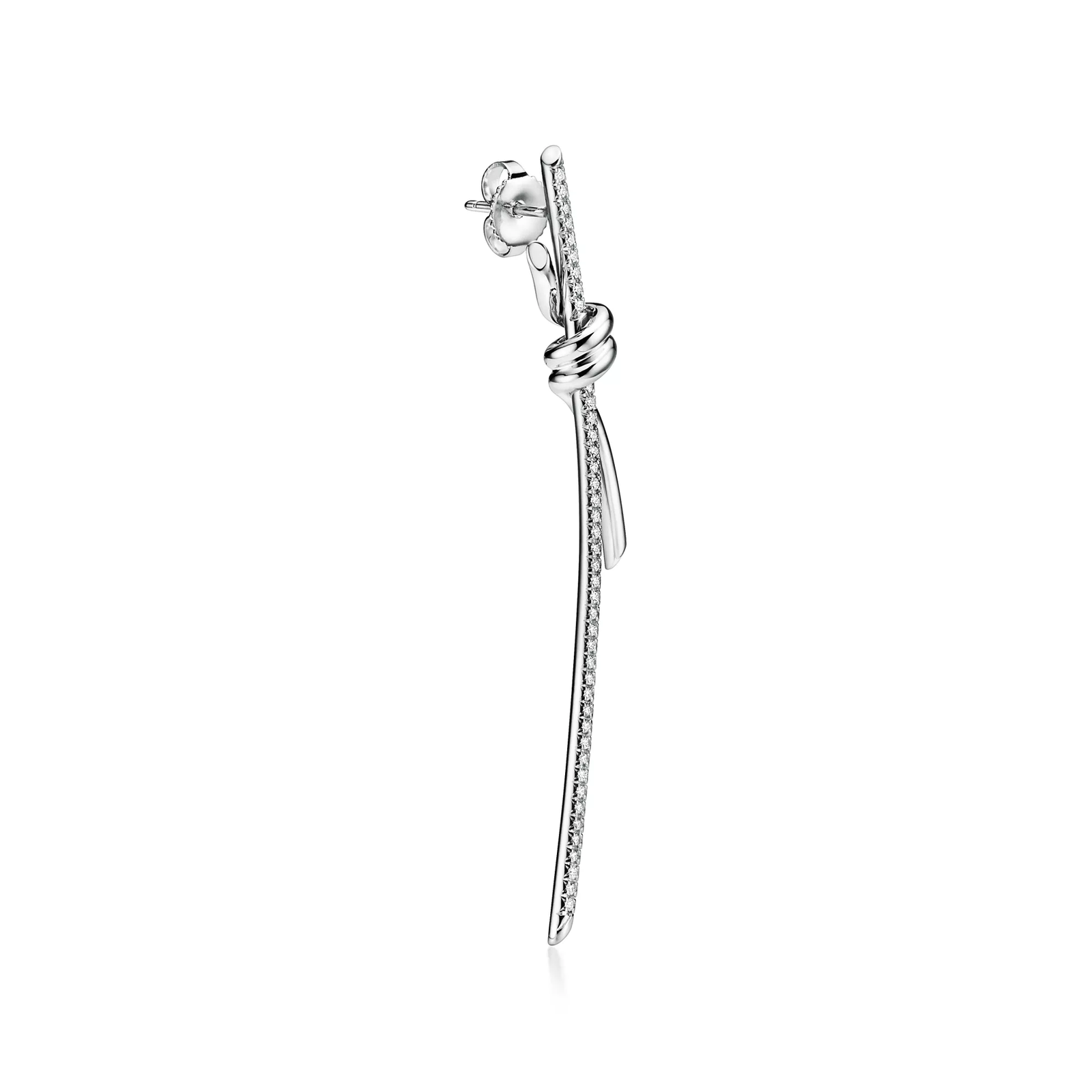 Drop Earrings in White Gold with Diamonds