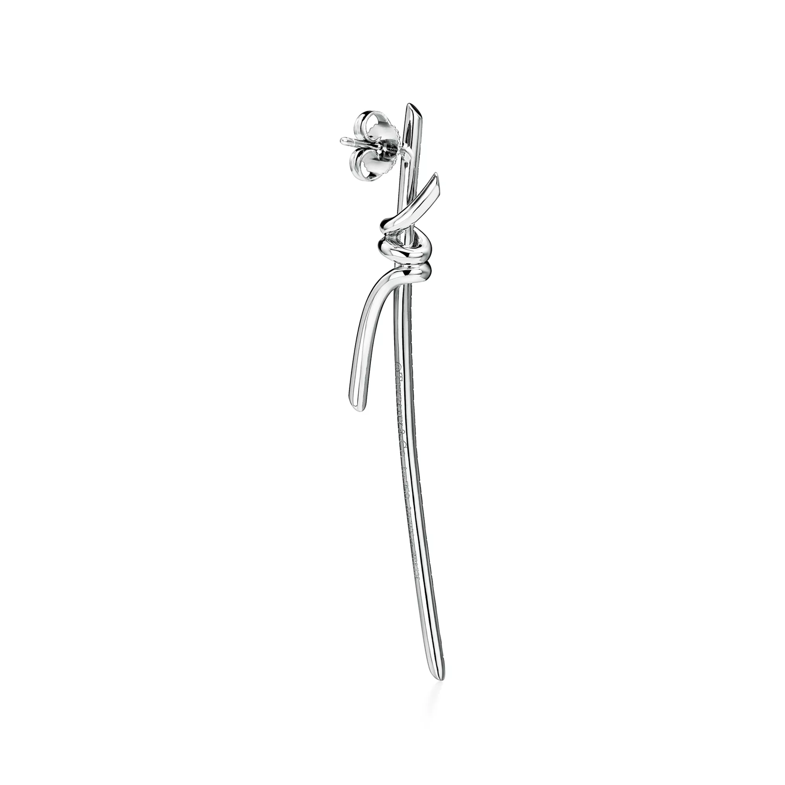 Drop Earrings in White Gold with Diamonds