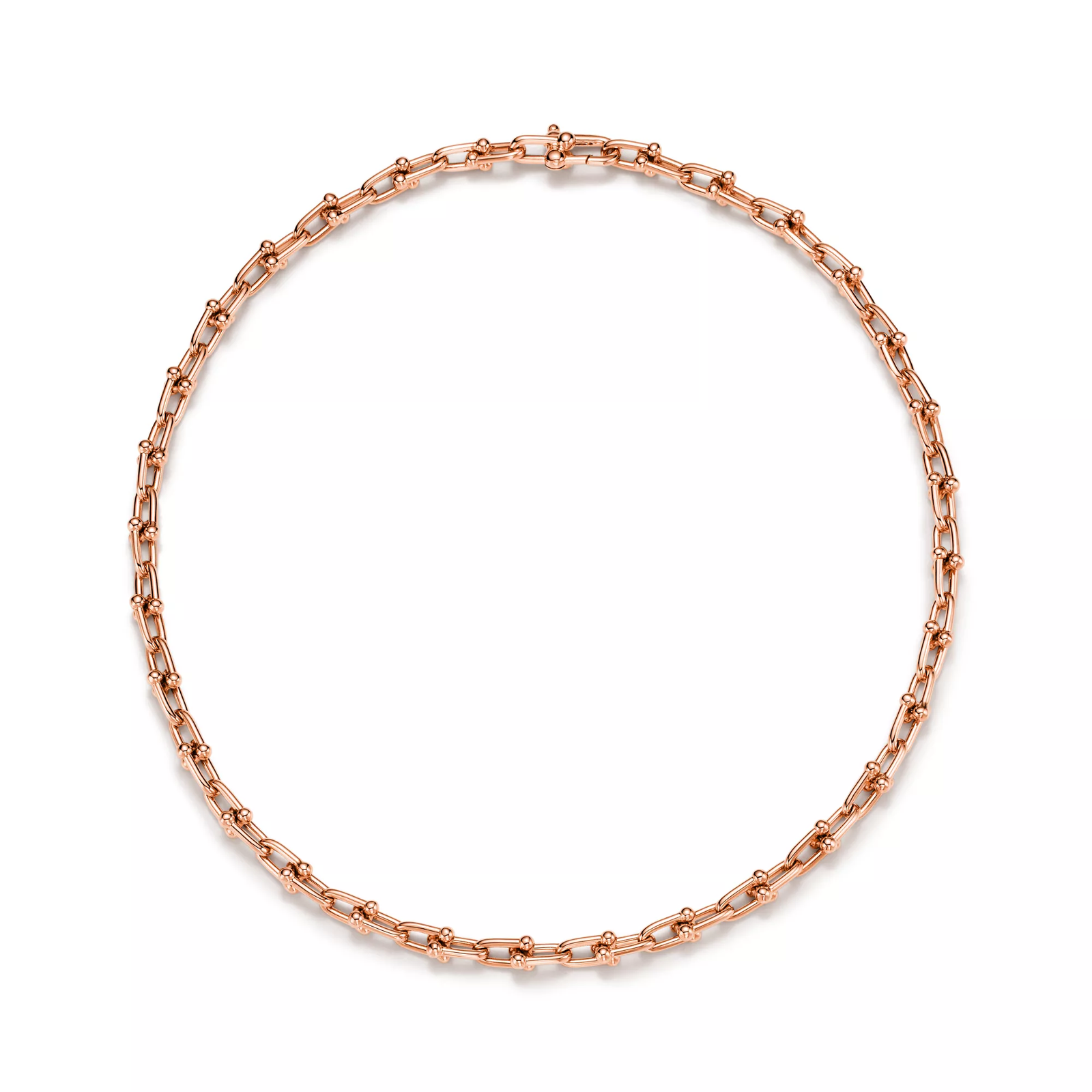 Small Link Necklace in Rose Gold