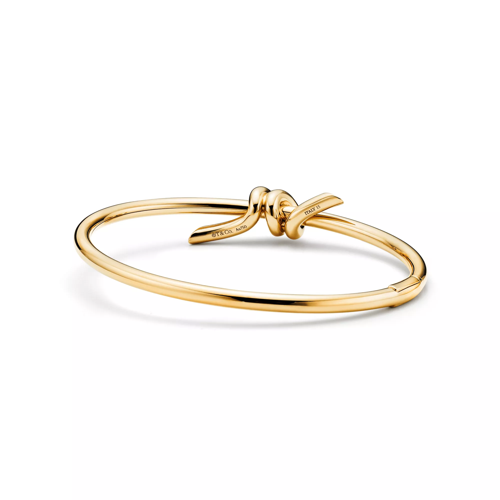 Wire Bangle in Yellow Gold