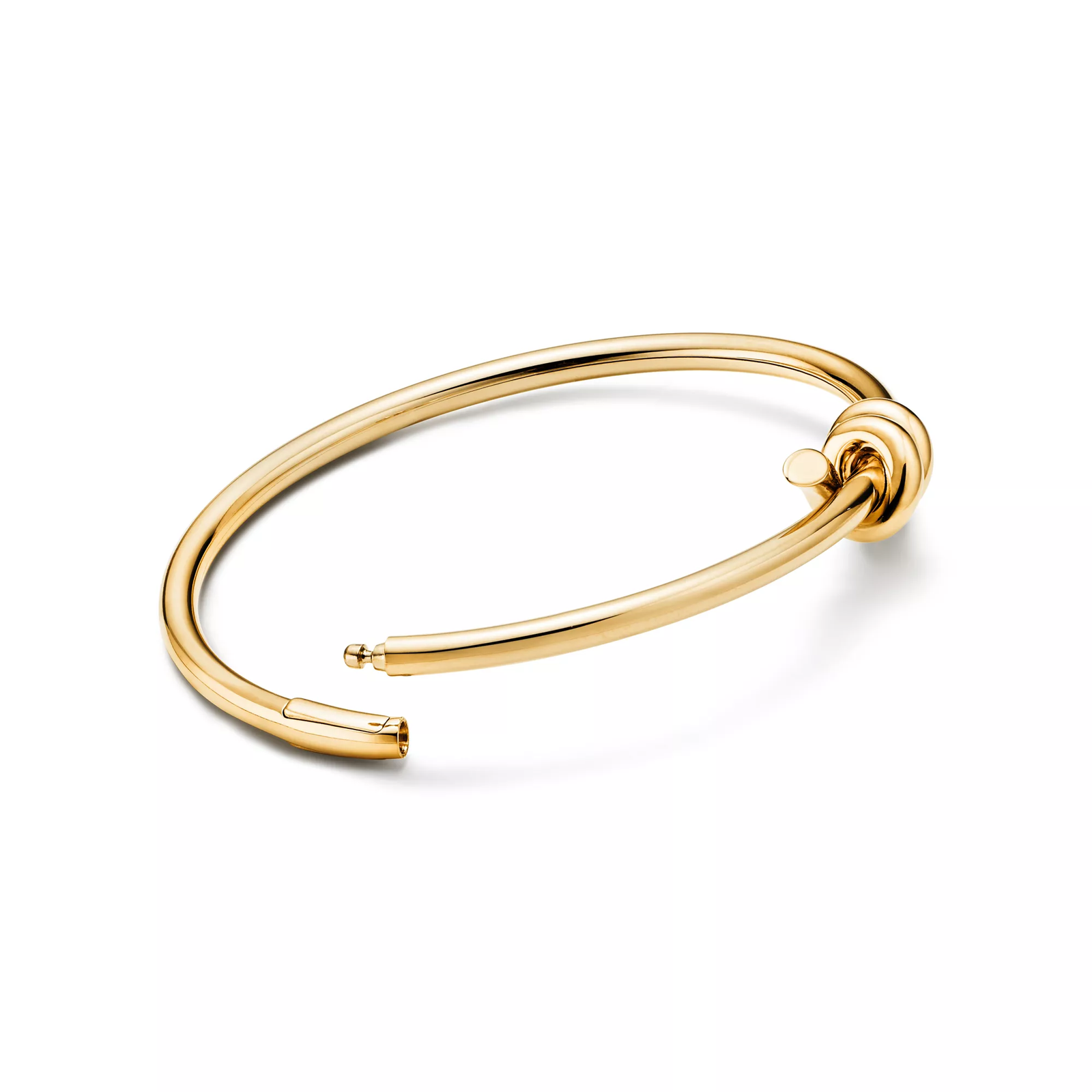 Wire Bangle in Yellow Gold