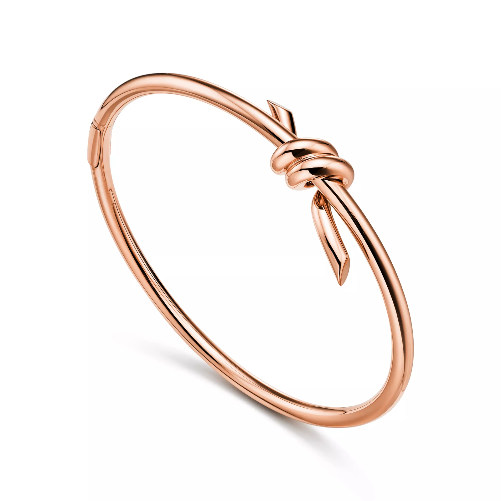 Wire Bangle in Rose Gold