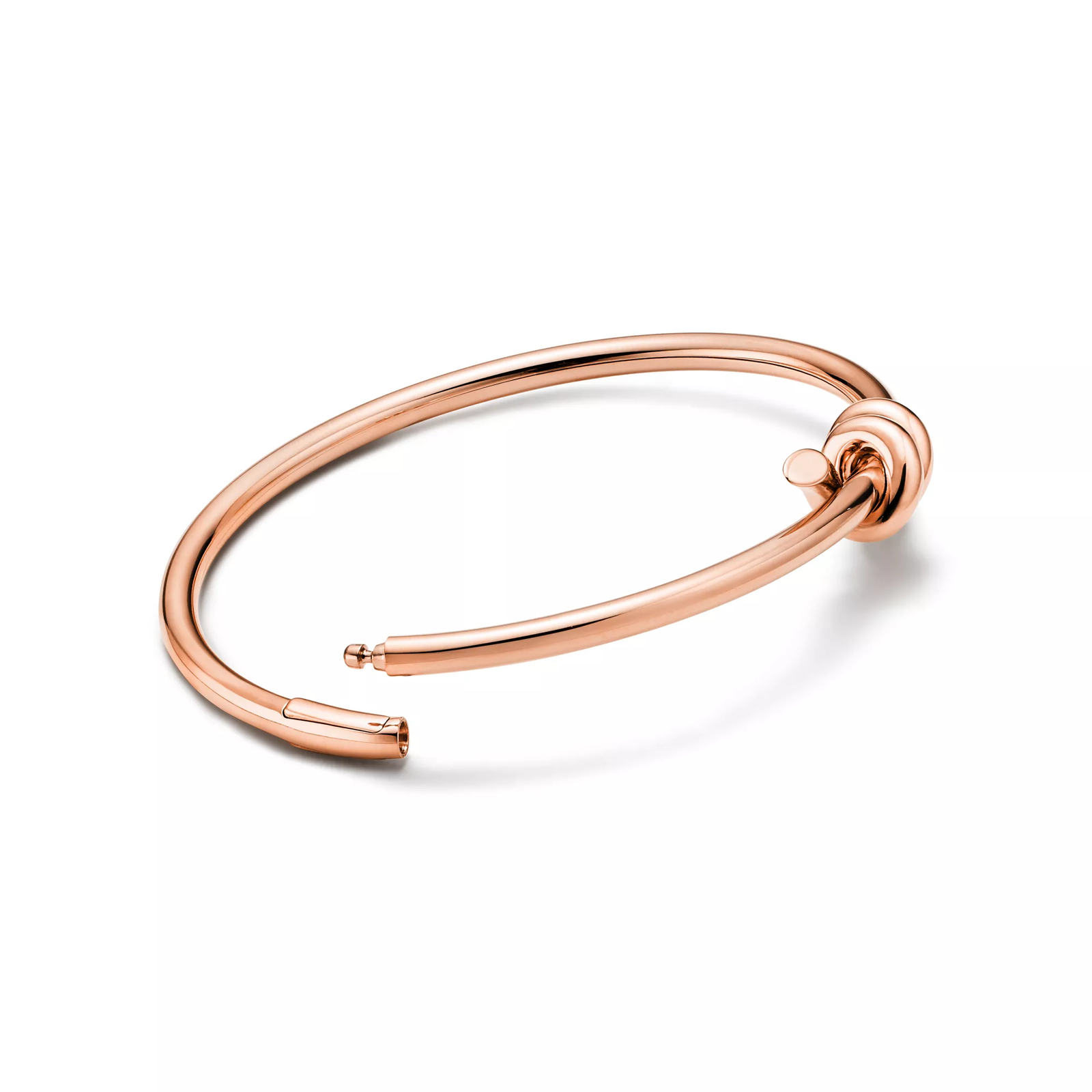 Wire Bangle in Rose Gold
