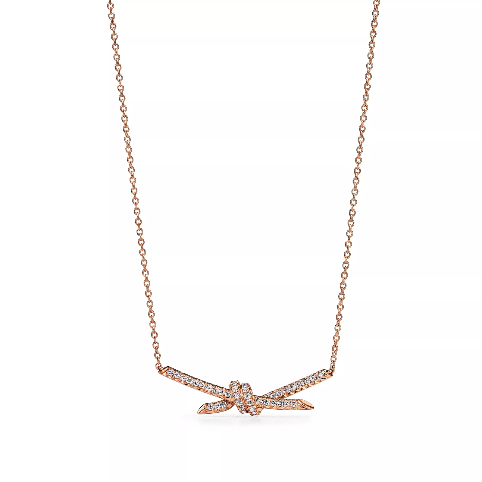 Pendant in Rose Gold with Diamonds