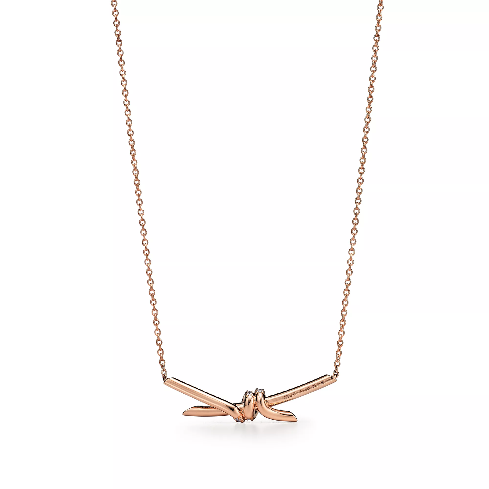 Pendant in Rose Gold with Diamonds