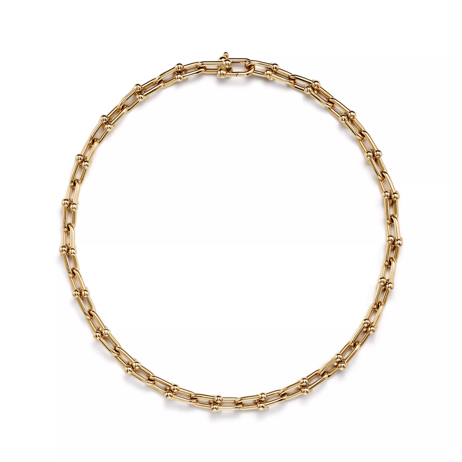 Medium Link Necklace in Yellow Gold