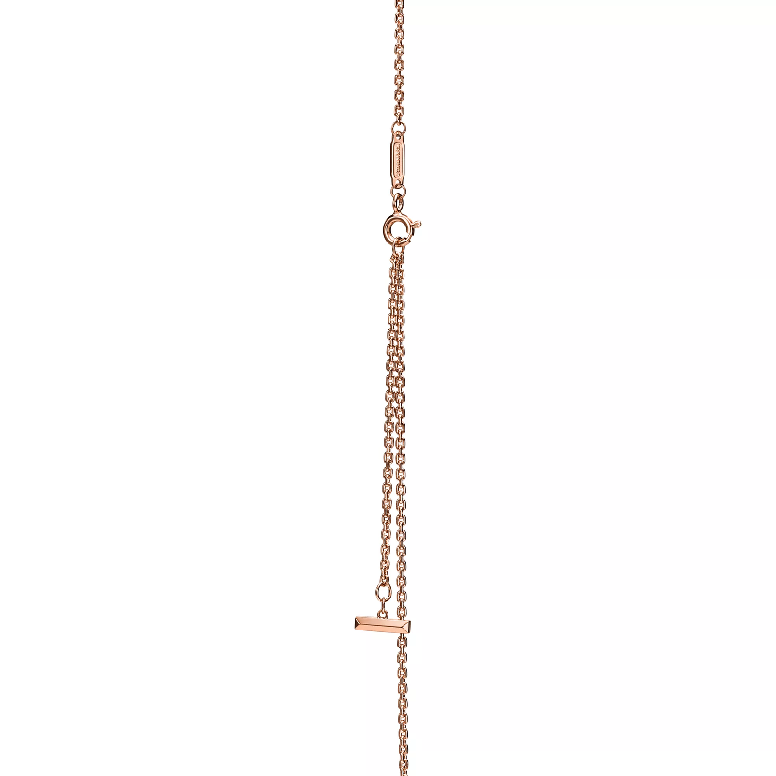 T1 Circle Pendant in Rose Gold, Small