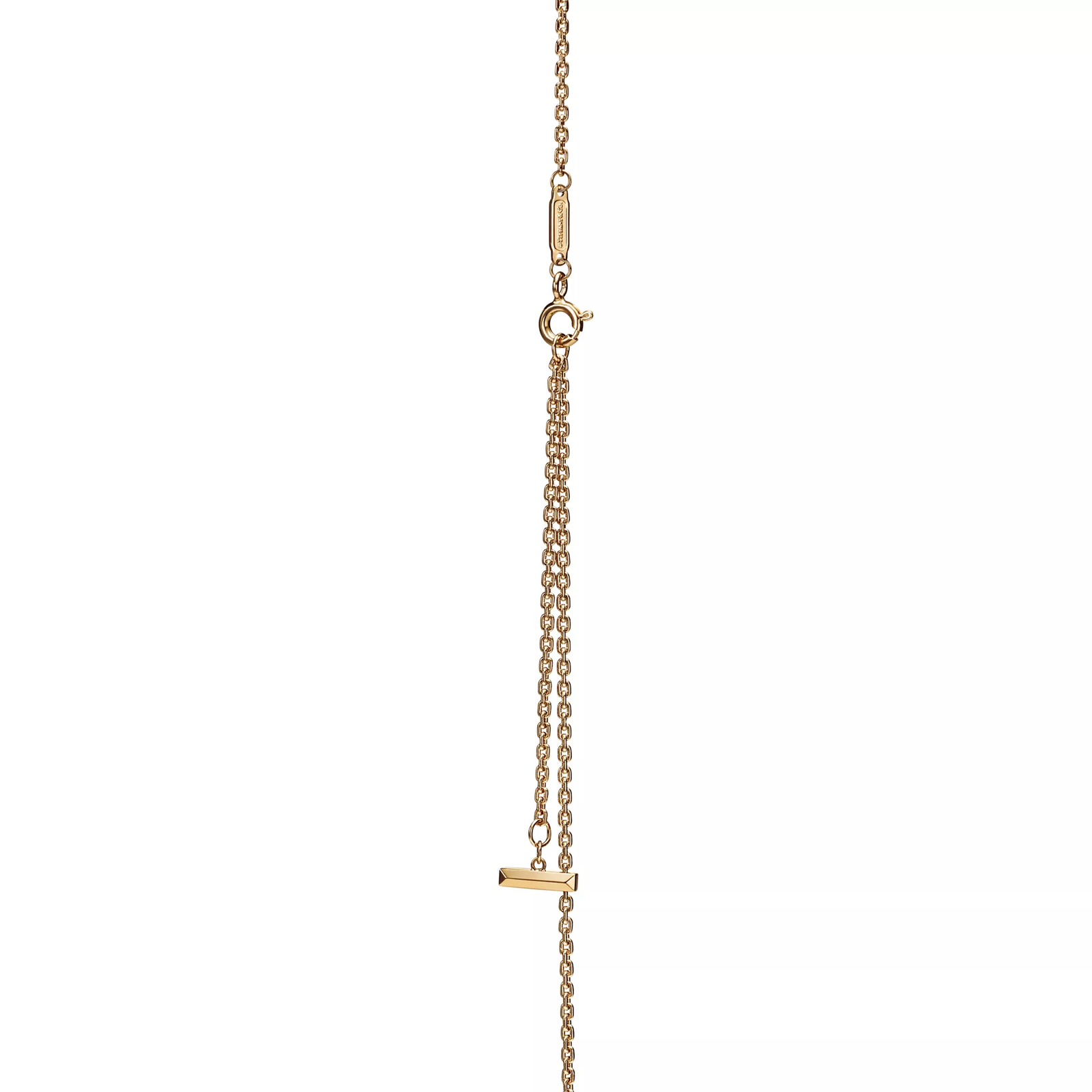 T1 Circle Pendant in Yellow Gold, Small