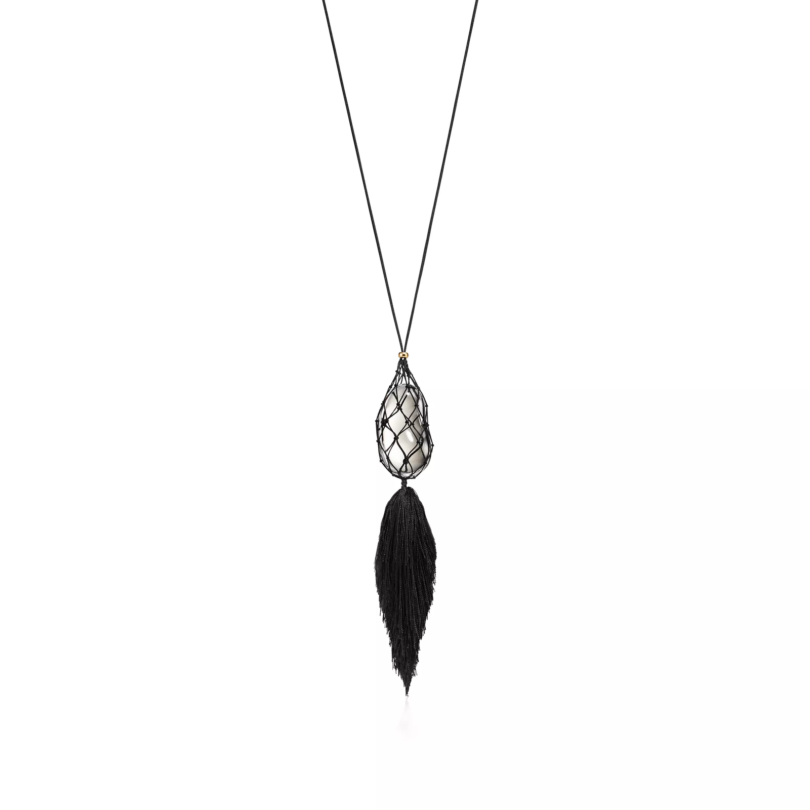 Bean design Necklace of Rock Crystal