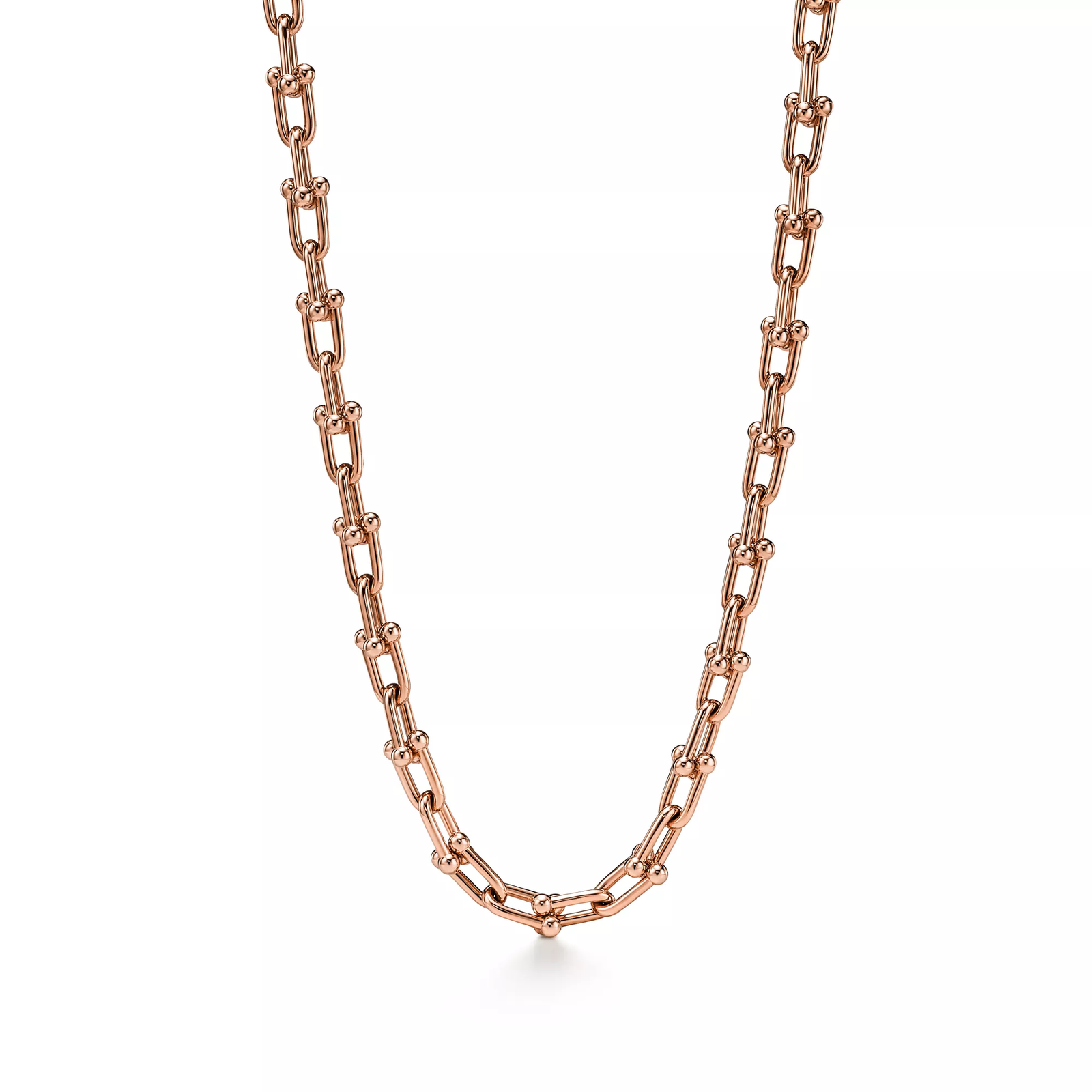 Medium Link Necklace in Rose Gold
