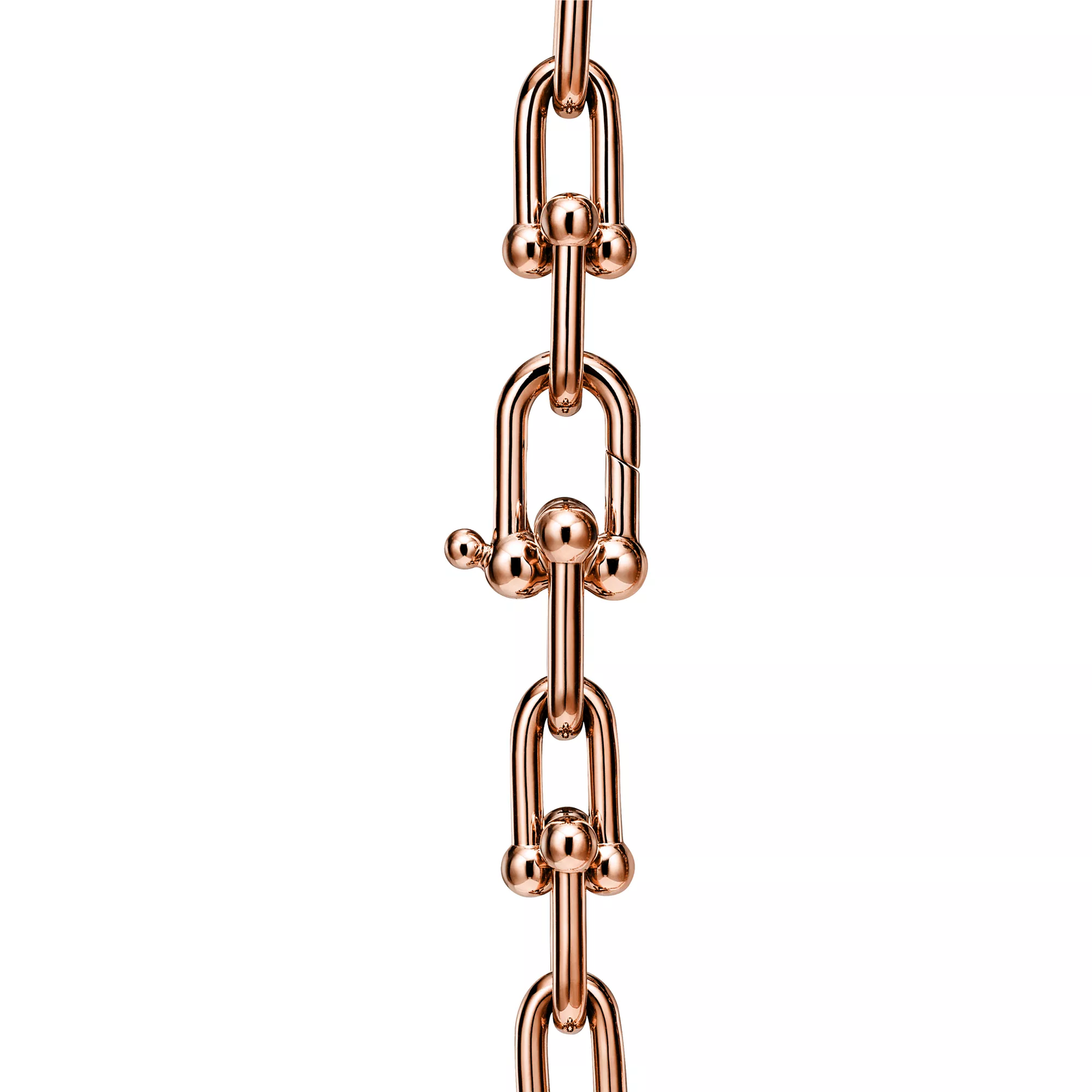 Medium Link Necklace in Rose Gold