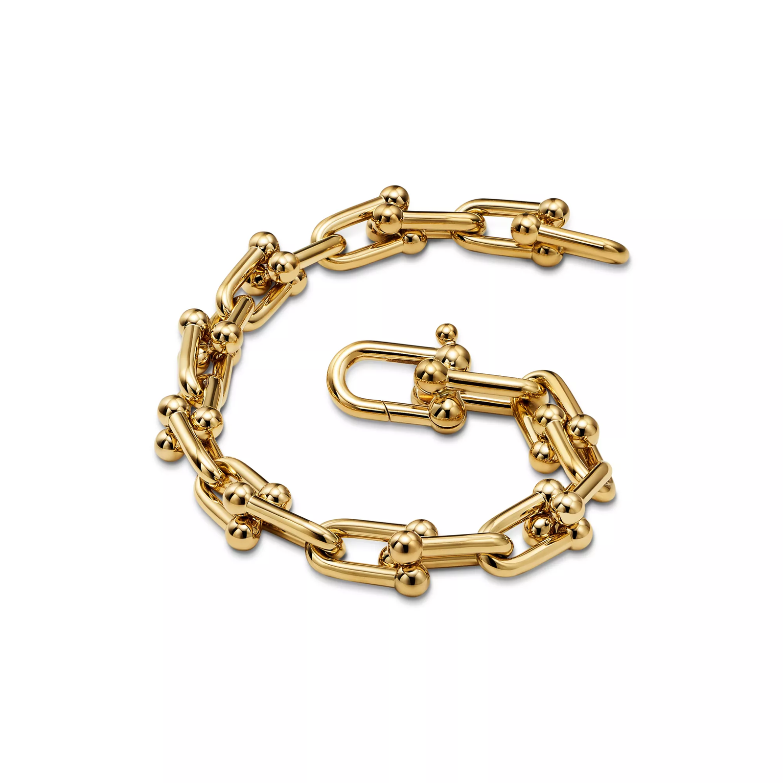 Medium Link Bracelet in Yellow Gold
