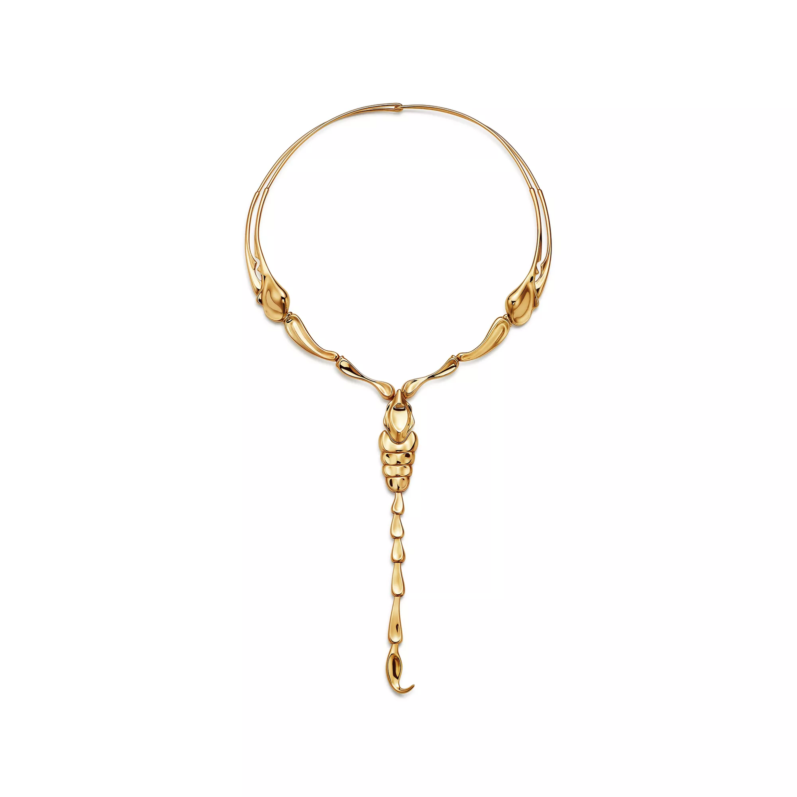 Scorpion Necklace in Yellow Gold