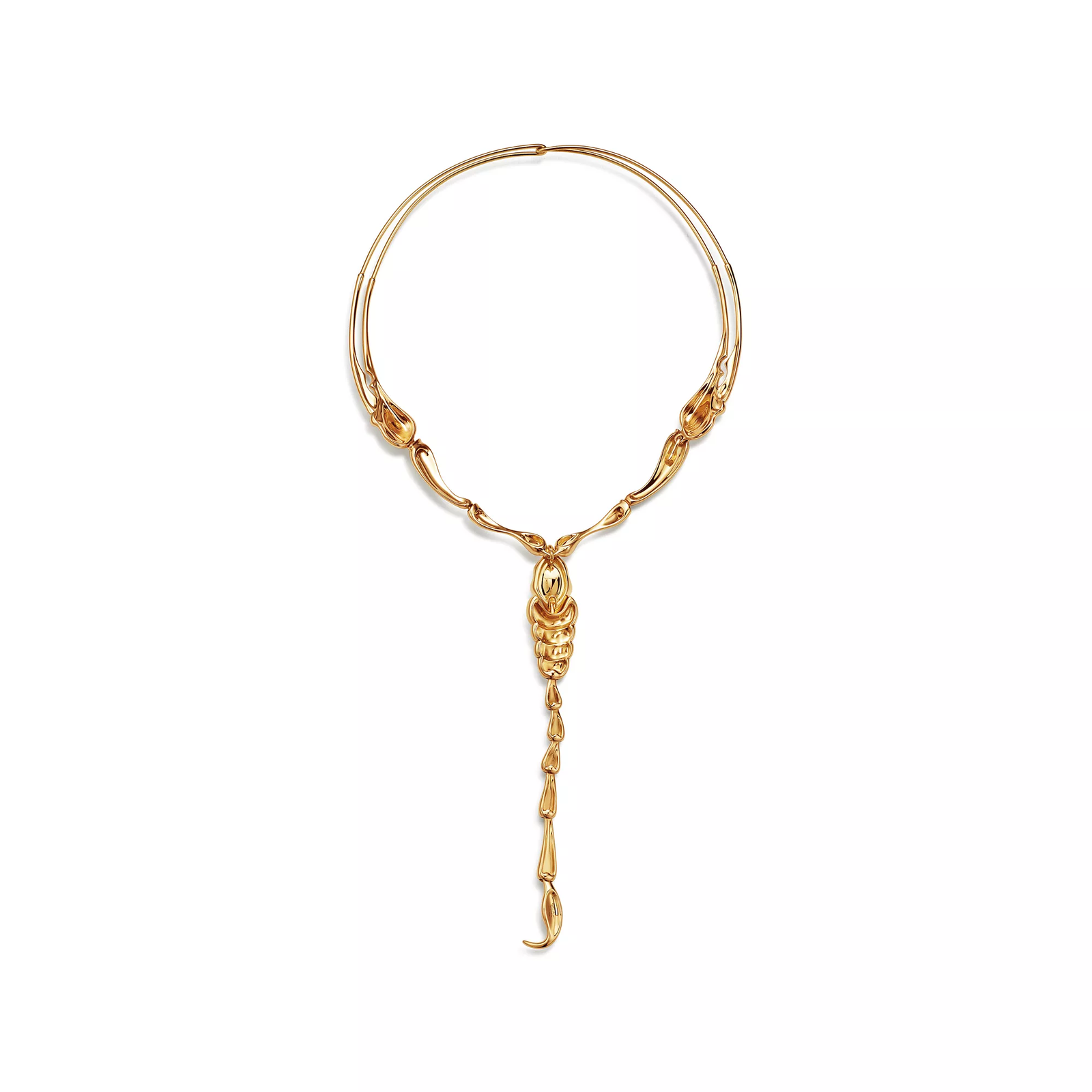 Scorpion Necklace in Yellow Gold