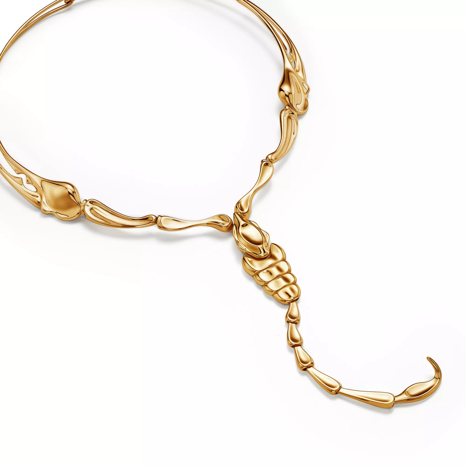 Scorpion Necklace in Yellow Gold
