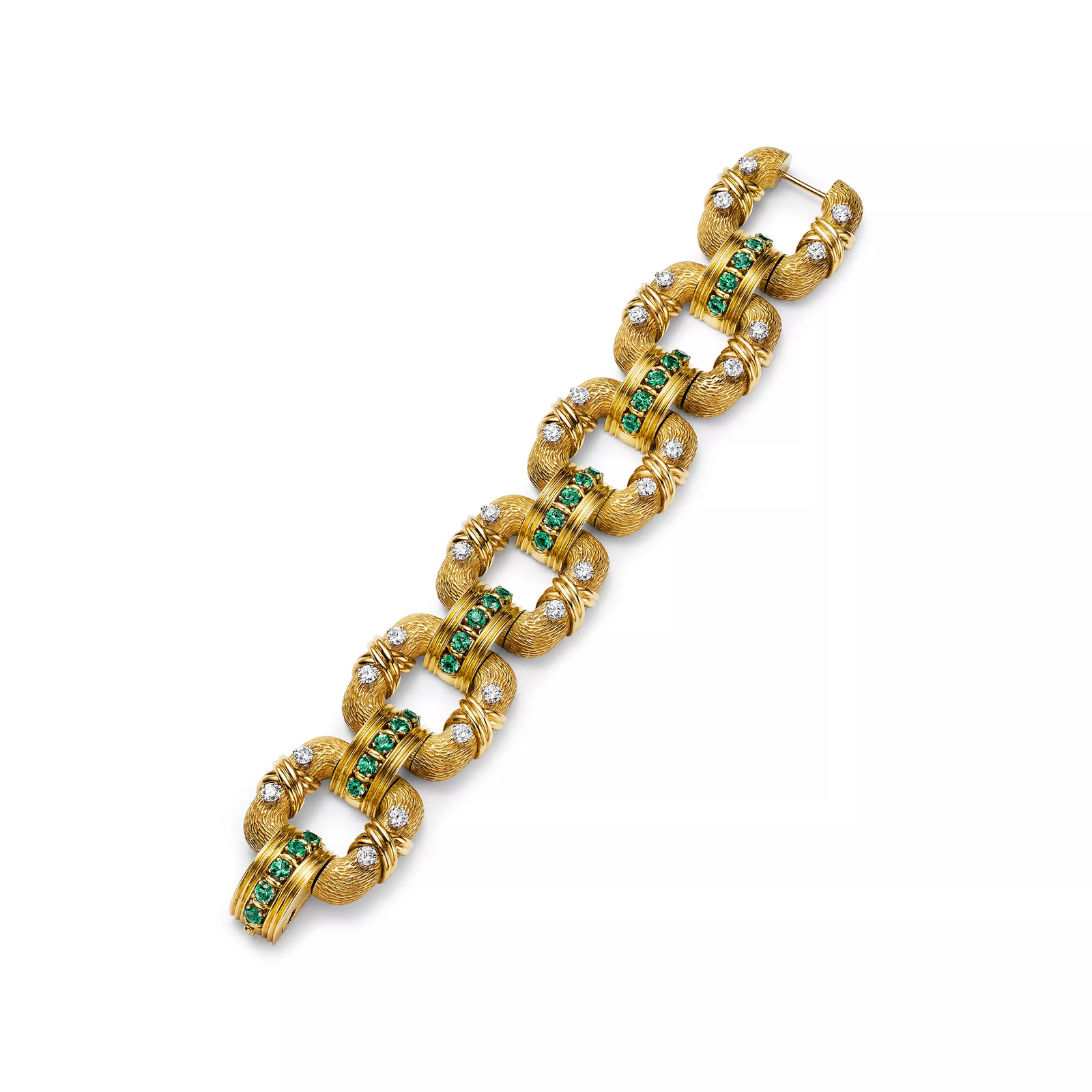 Cooper Bracelet in Yellow Gold and Platinum