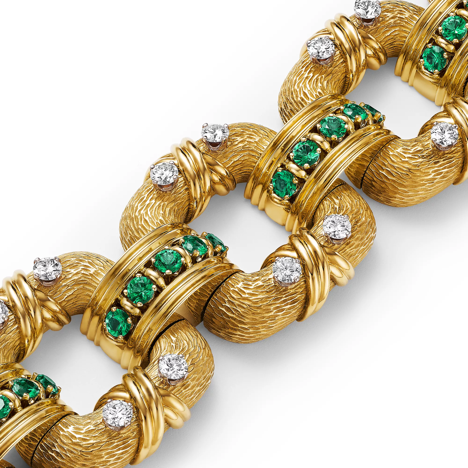 Cooper Bracelet in Yellow Gold and Platinum