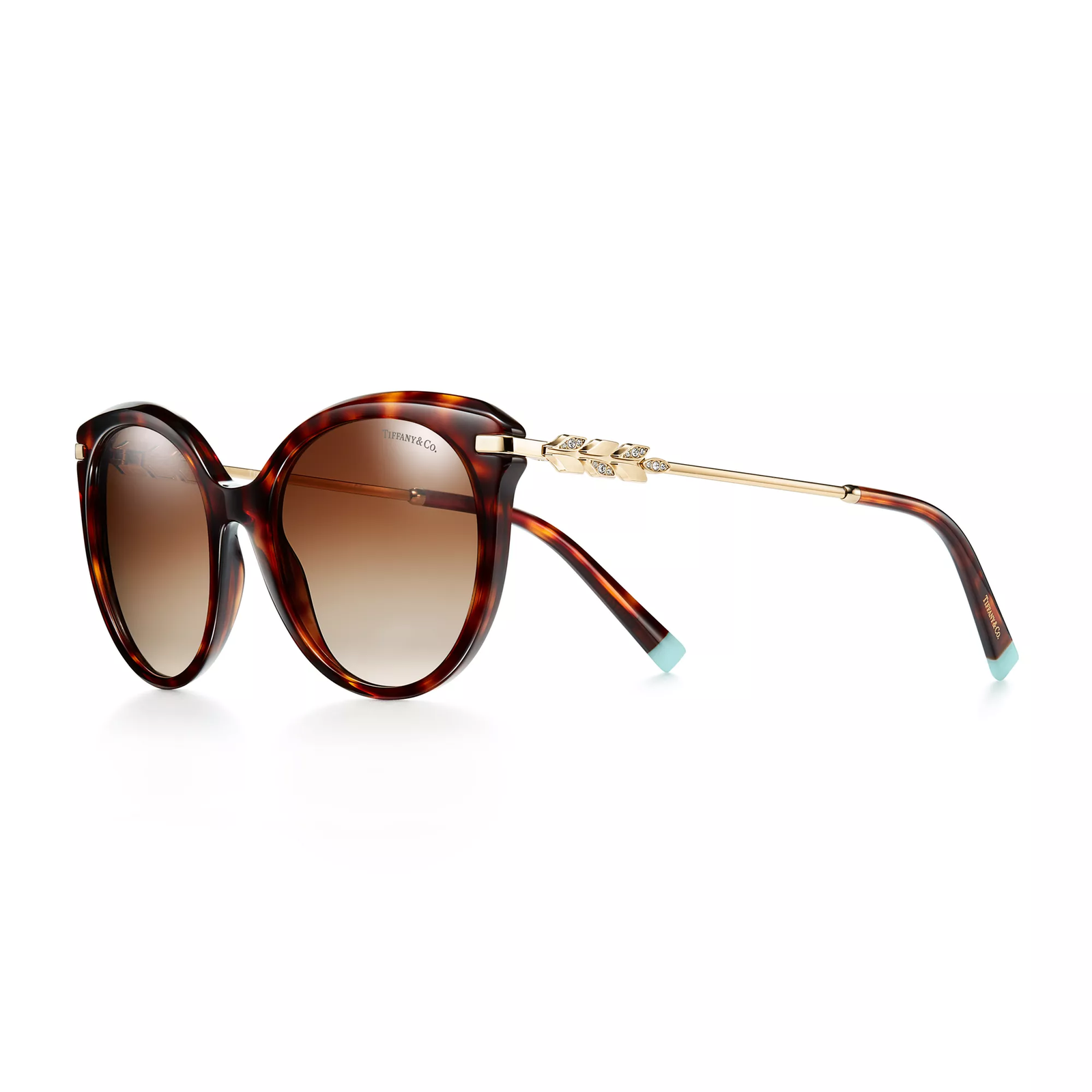 Sunglasses in Tortoise Acetate with Gradient Brown Lenses