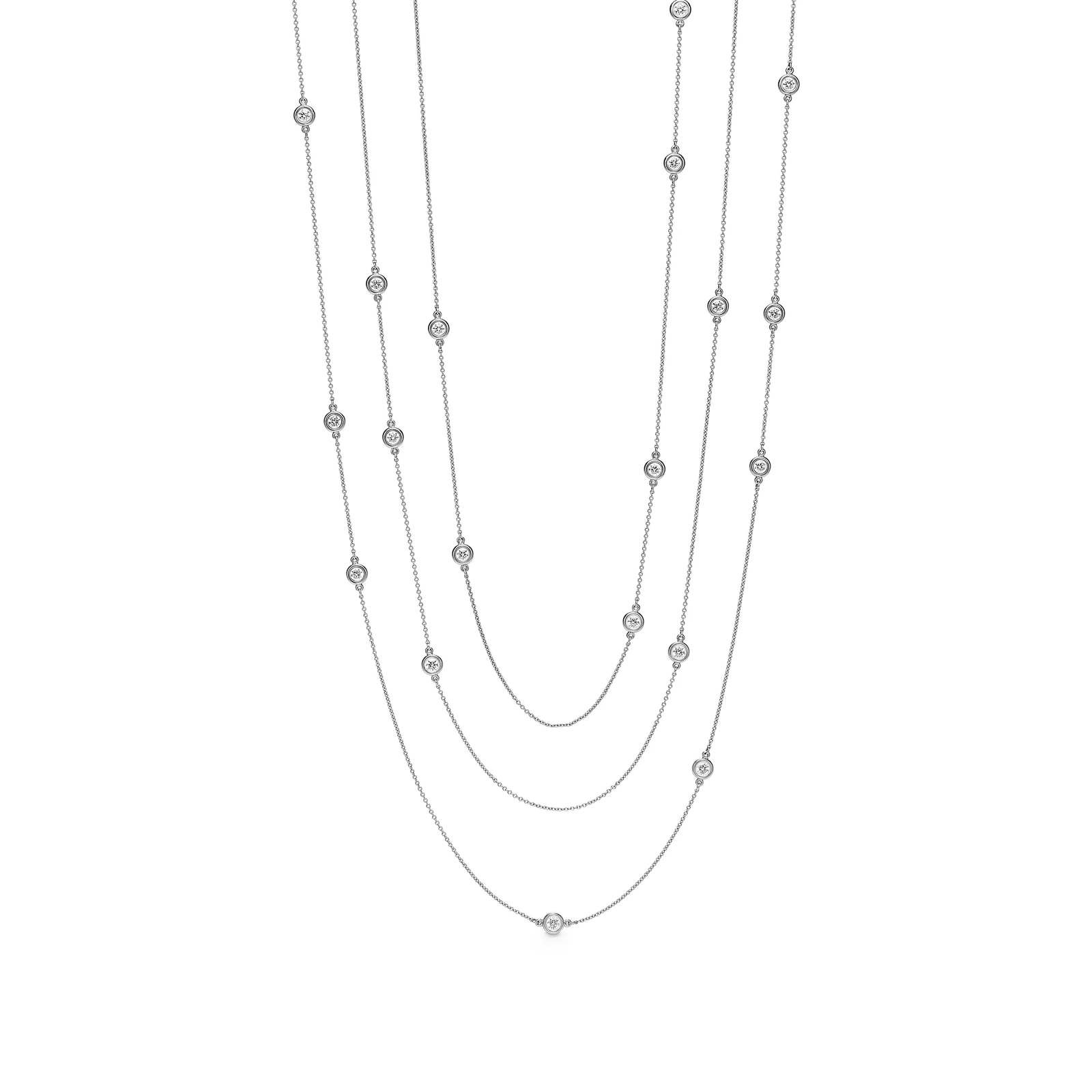 Sprinkle Necklace in Platinum