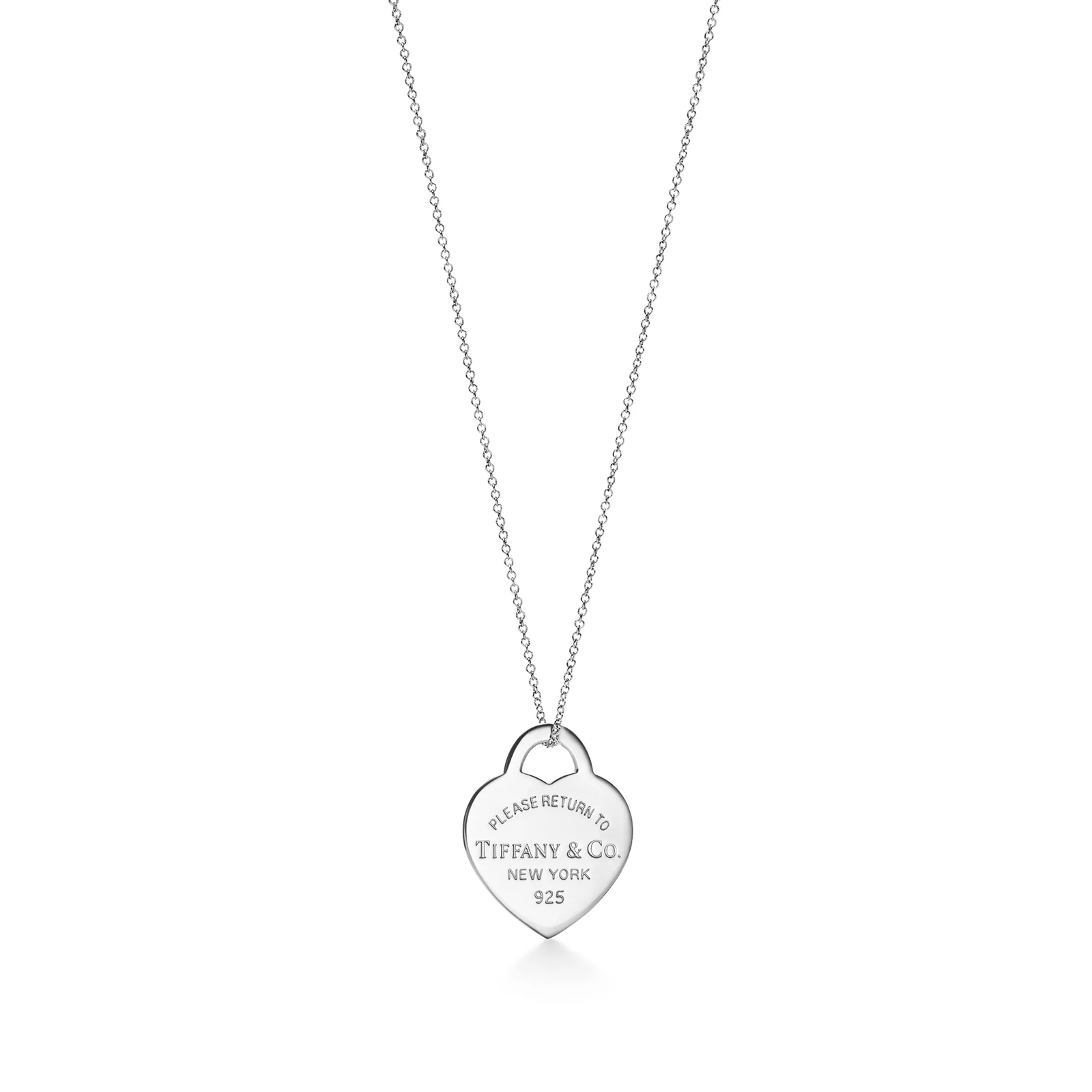 Tiffany Blue Small Heart Tag Pendant in Sterling Silver