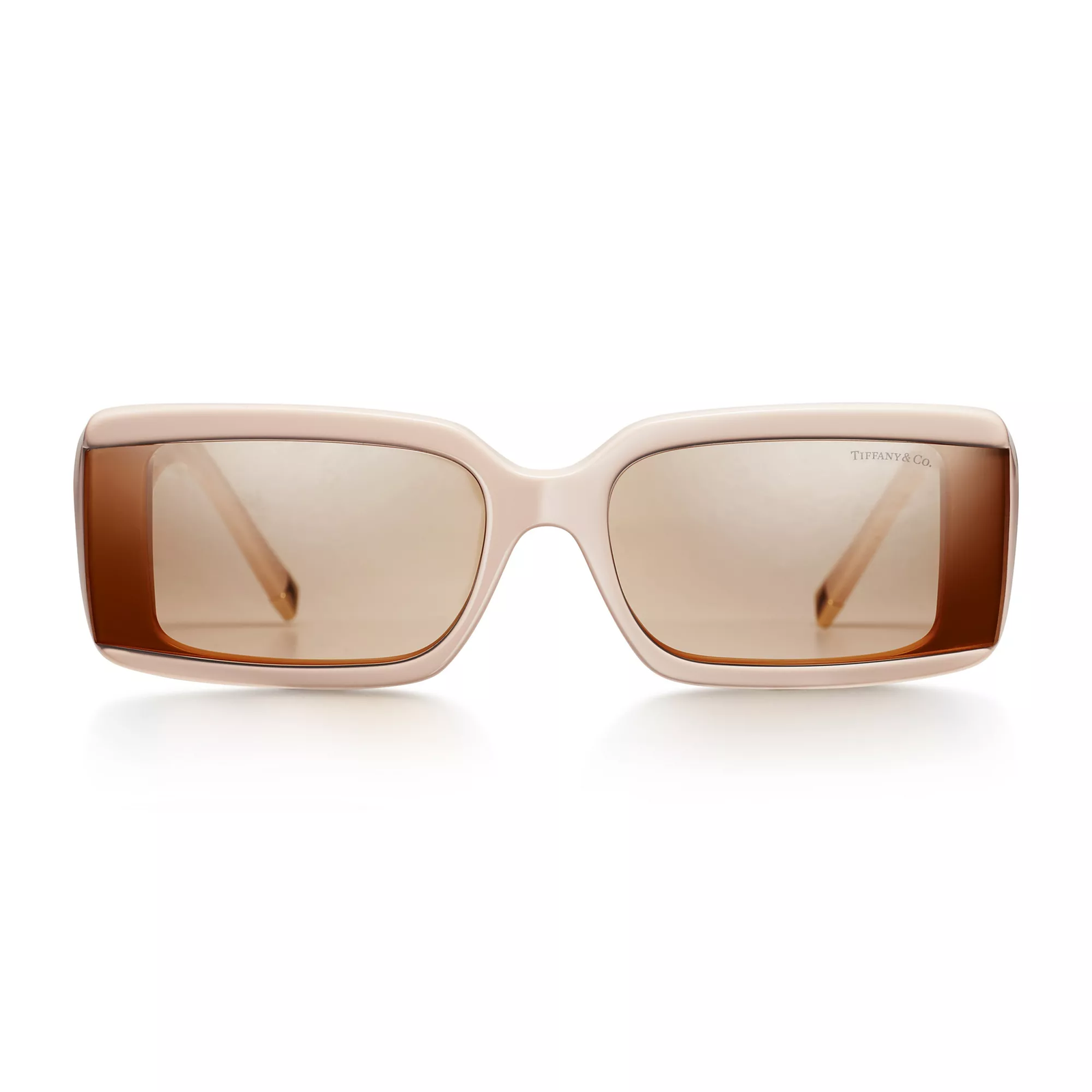 Sunglasses in Beige Acetate with Light Brown Lenses