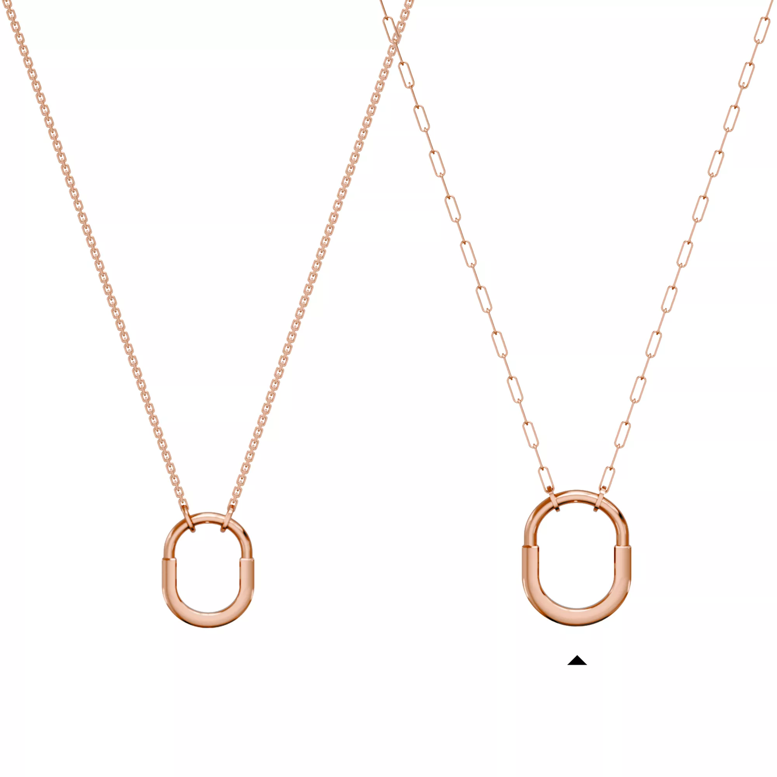 Pendant in Rose Gold, Medium