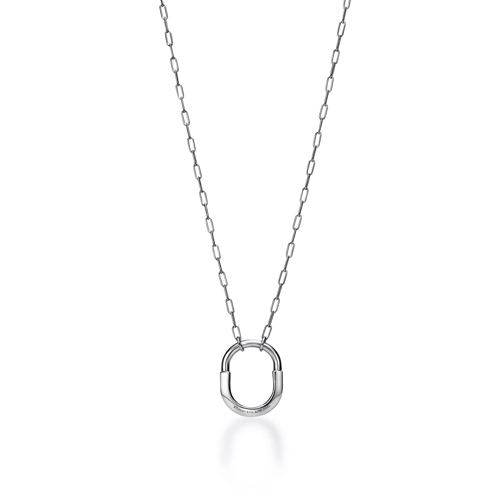 Pendant in White Gold, Medium