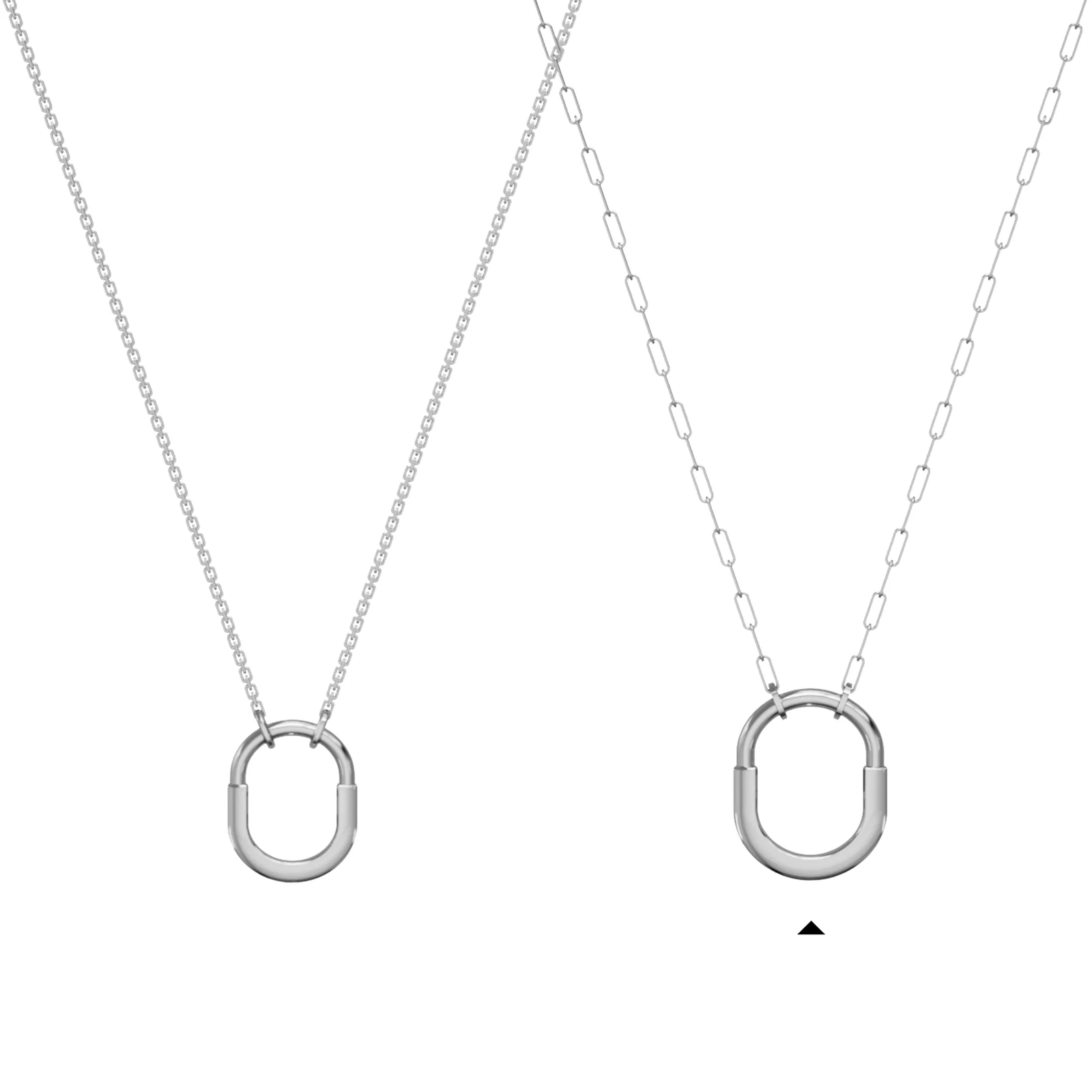 Pendant in White Gold, Medium
