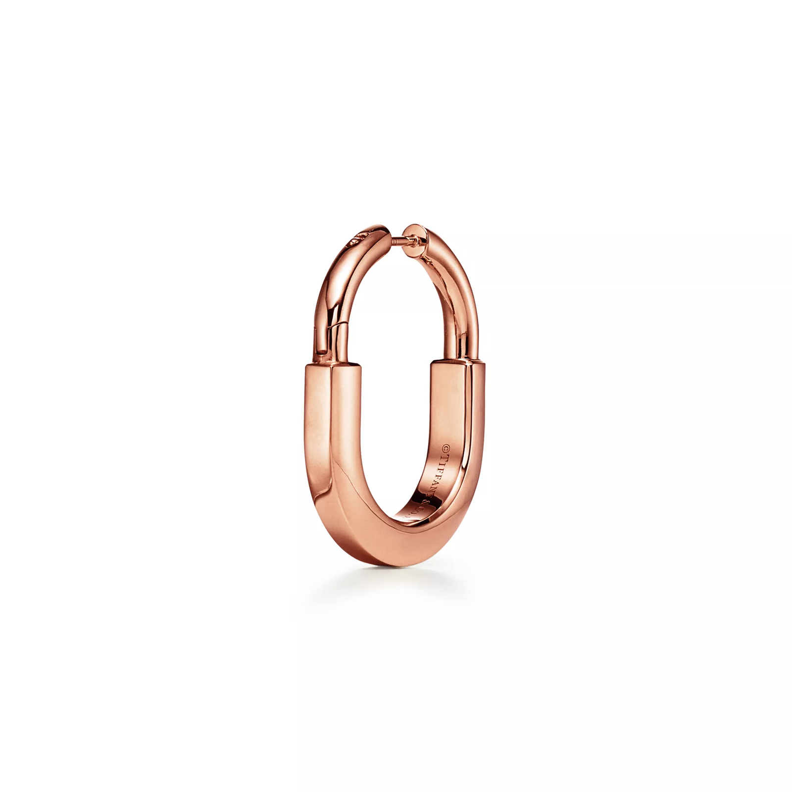 Earrings in Rose Gold with Diamonds, Medium