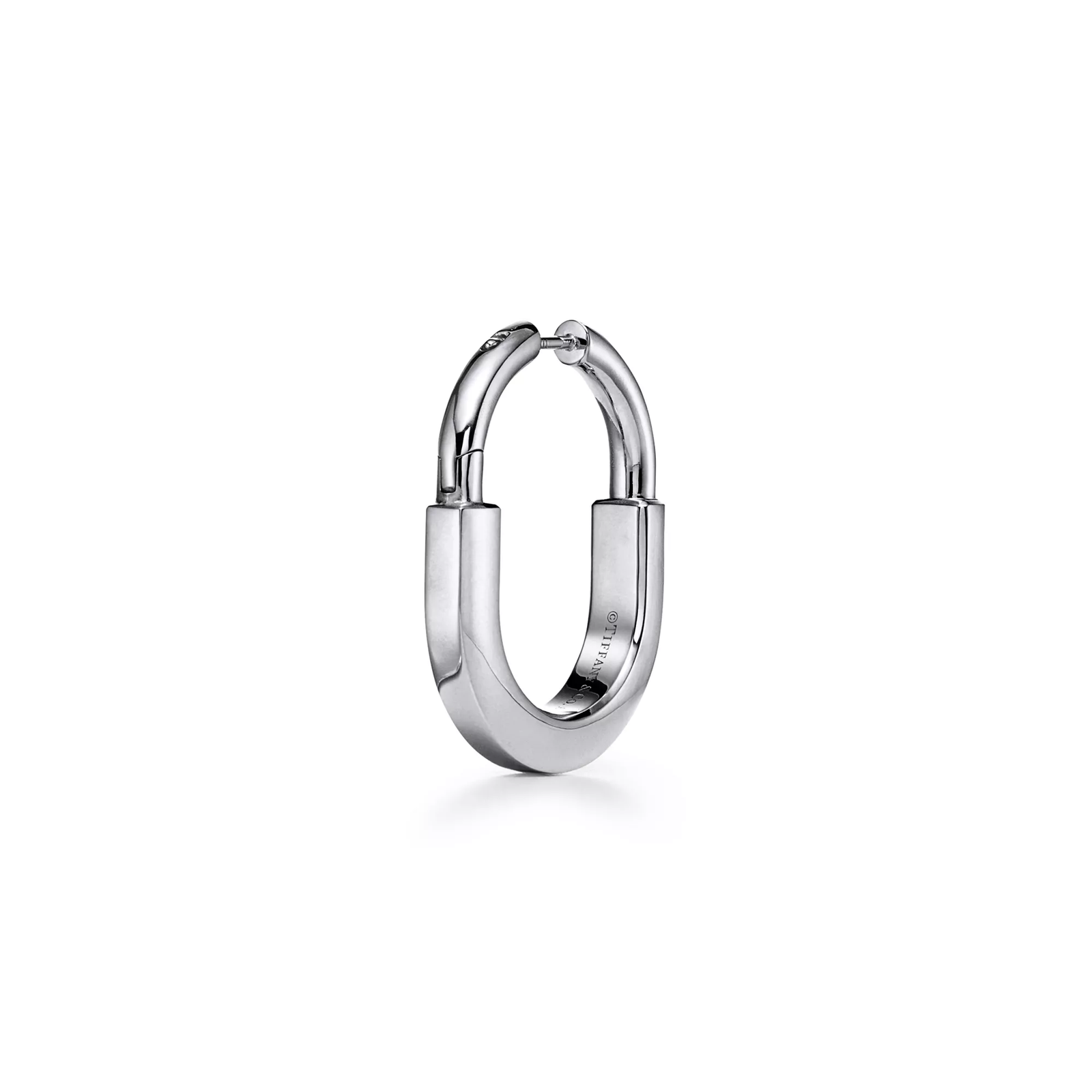 Earrings in White Gold with Diamonds, Medium