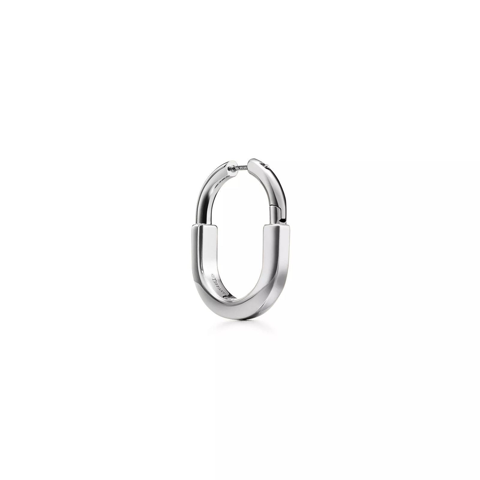 Earrings in White Gold, Medium