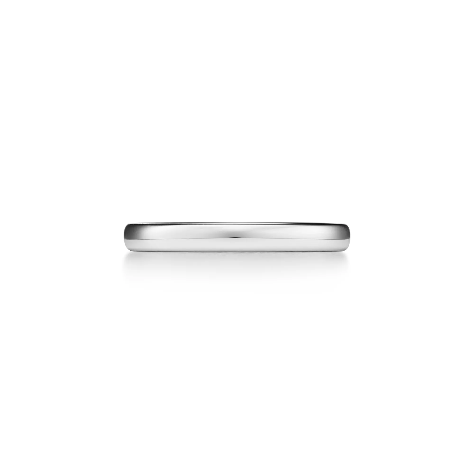 Wedding Band Ring in Platinum, 2.5 mm Wide