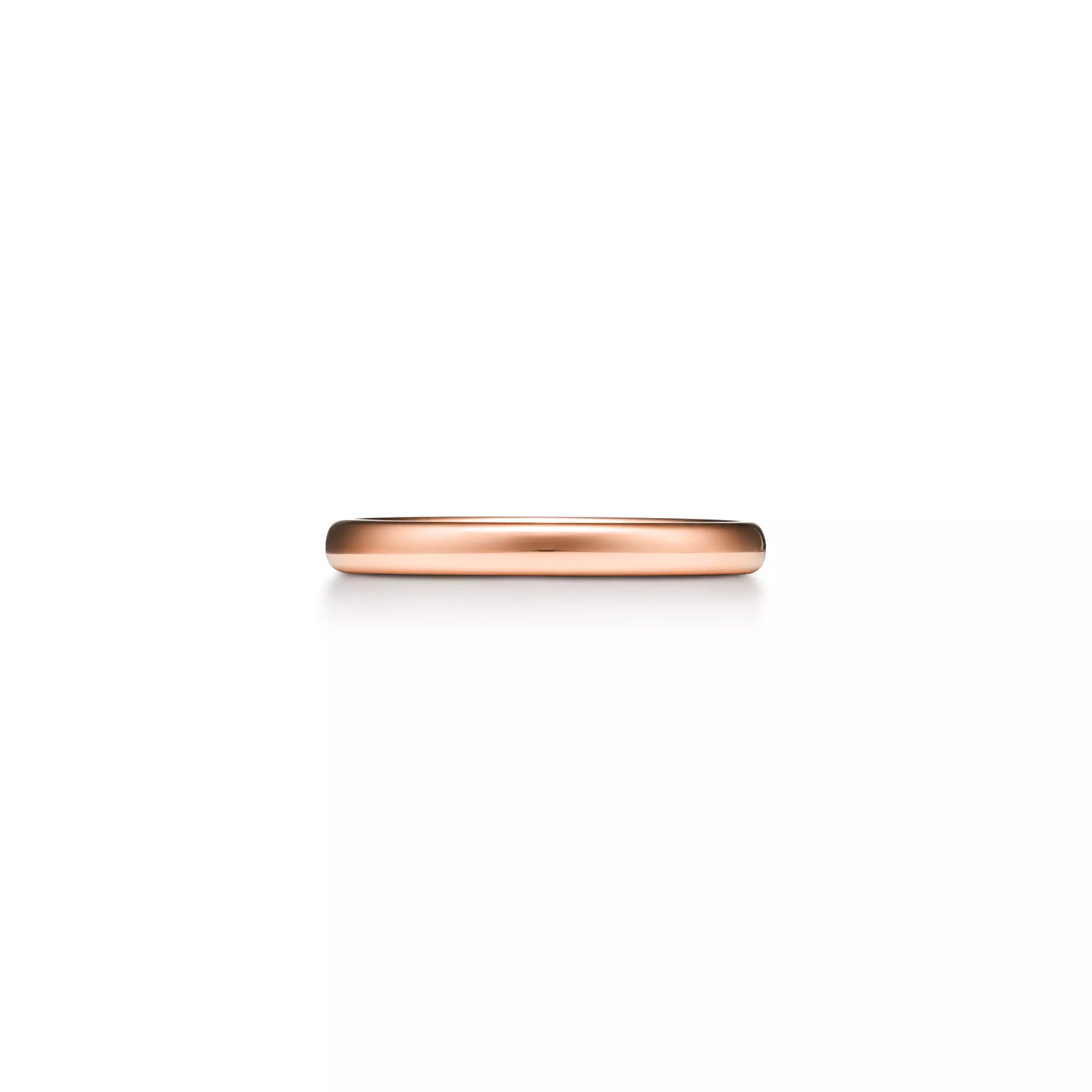 Wedding Band Ring in Rose Gold, 2.5 mm Wide