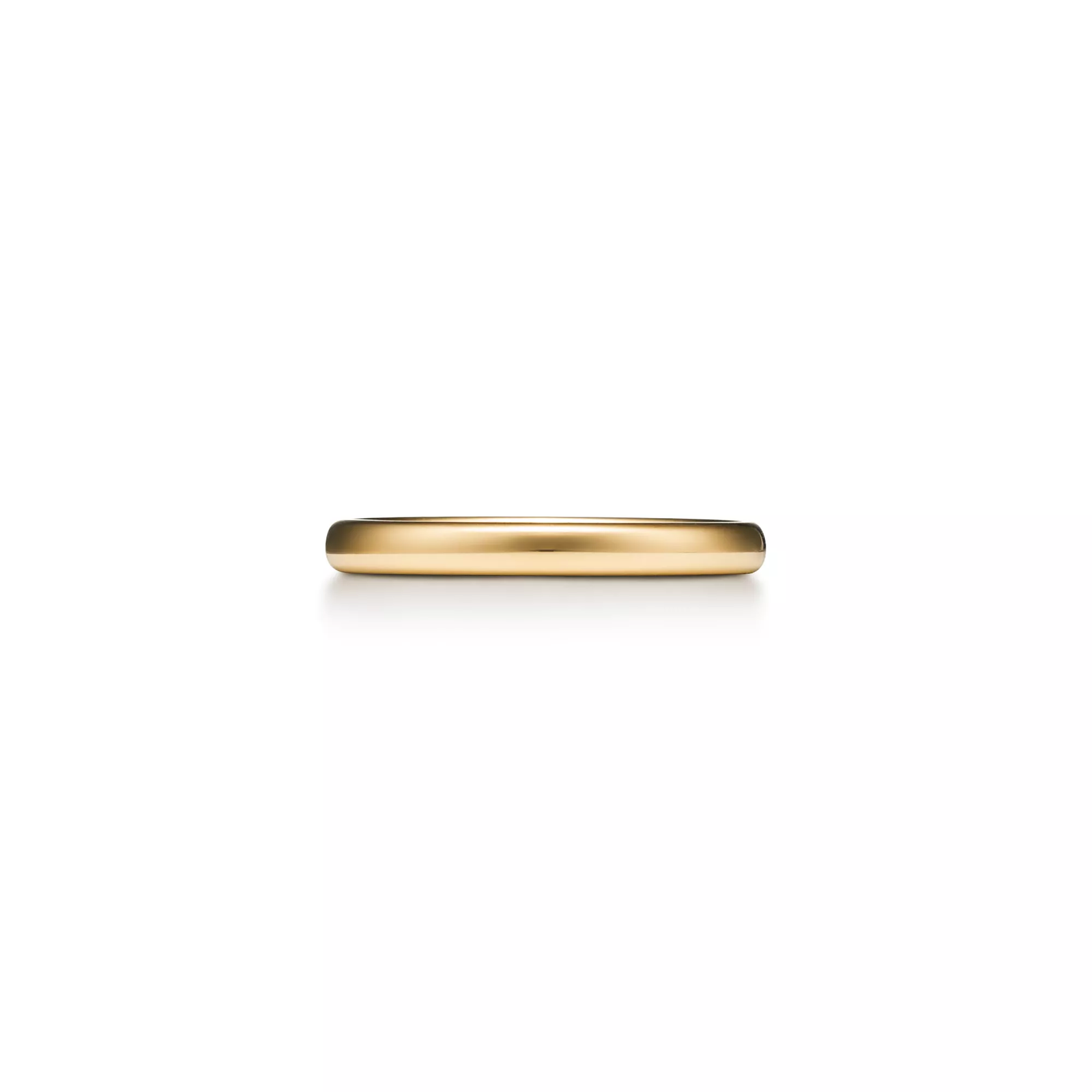 Wedding Band Ring in Yellow Gold, 2.5 mm Wide