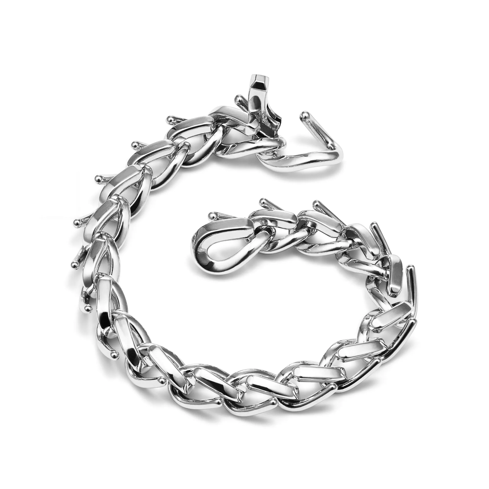 Medium Link Bracelet in High-polished Sterling Silver