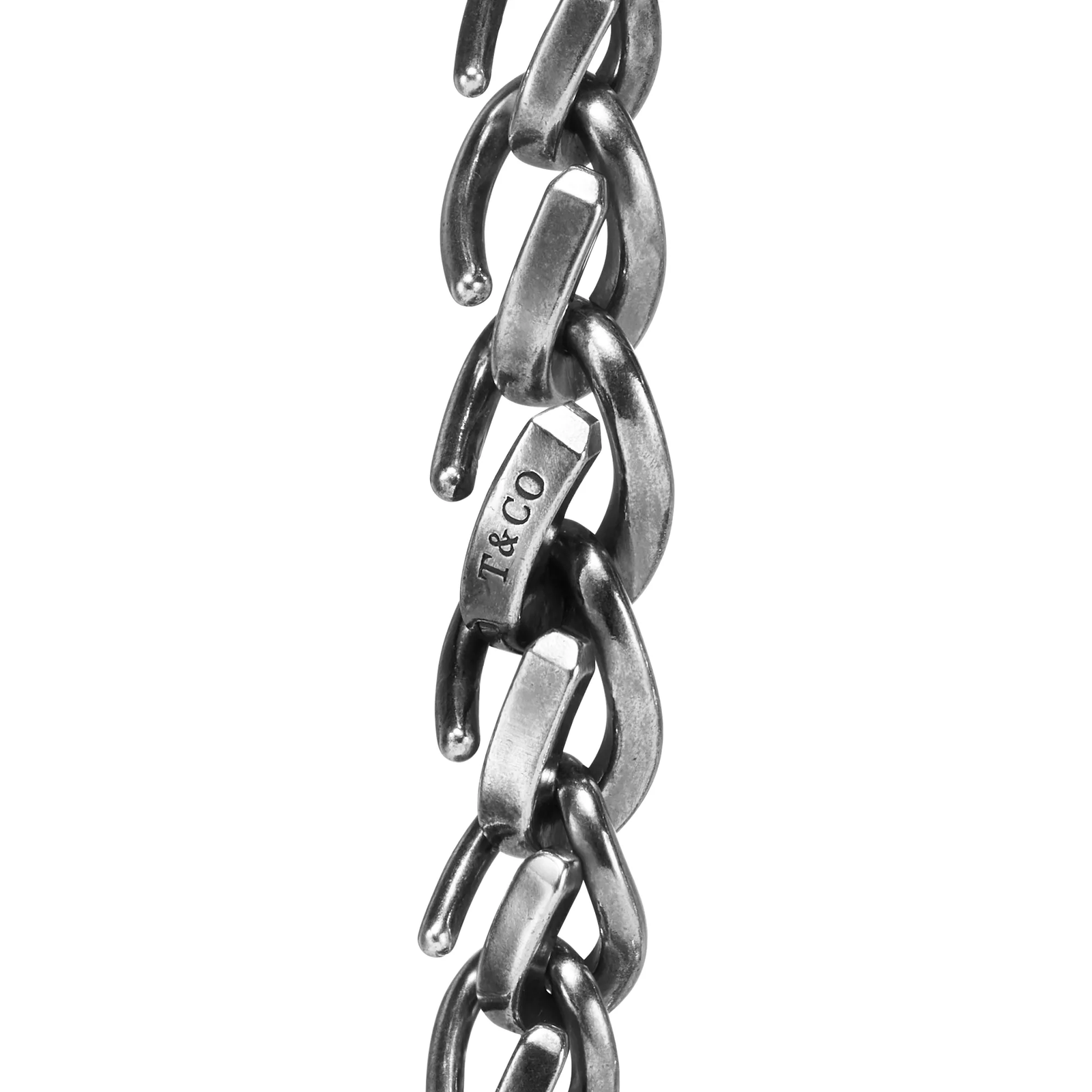 Medium Link Bracelet in Blackened Sterling Silver