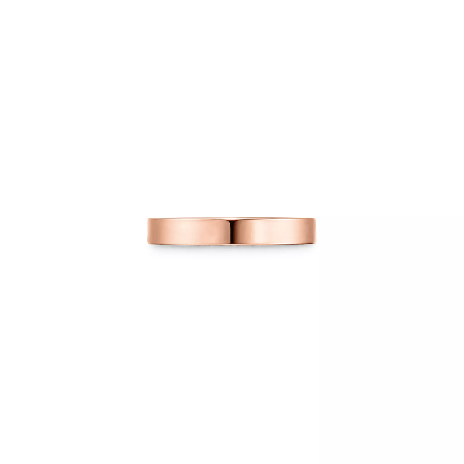 Band Ring in Rose Gold with a Diamond