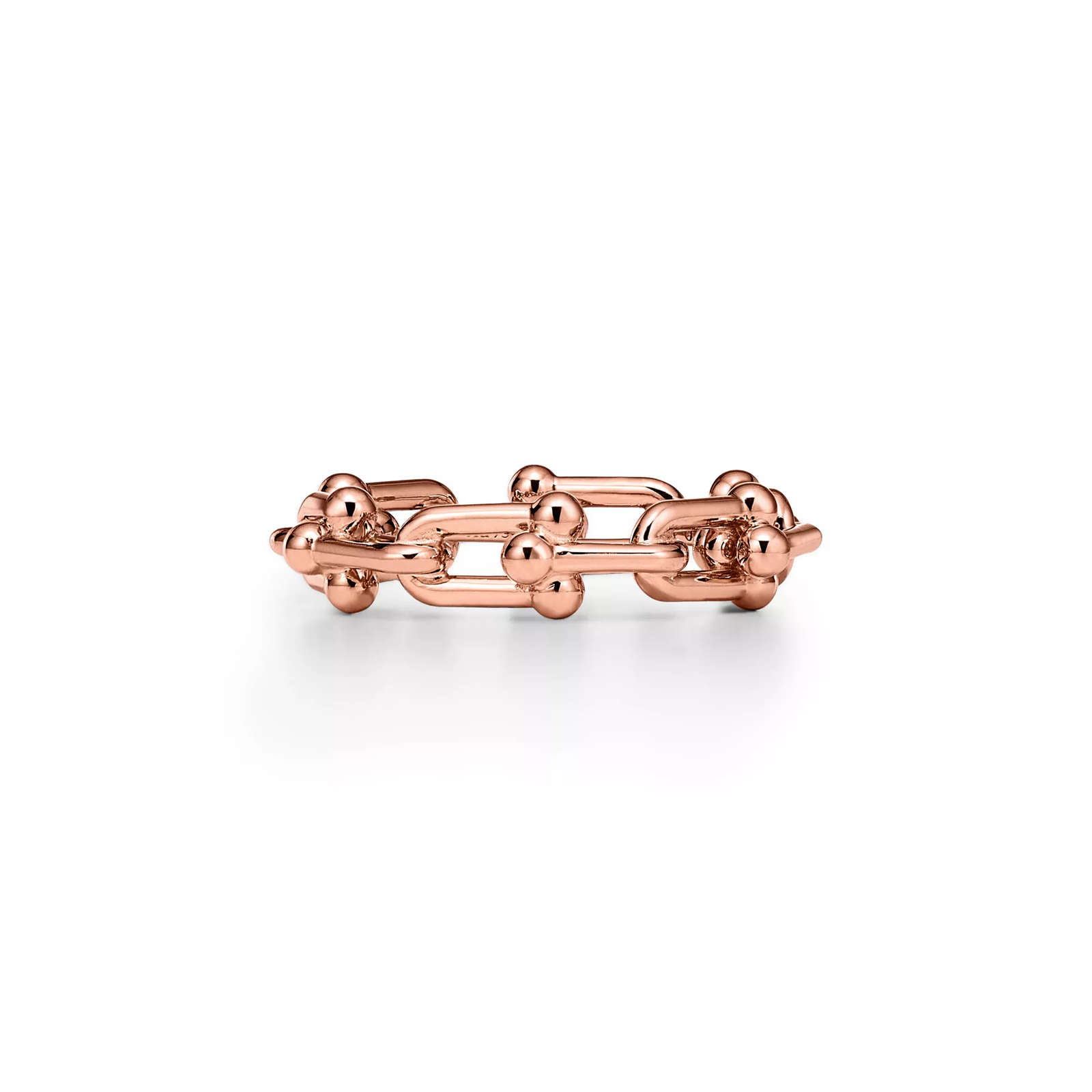 Micro Link Ring in Rose Gold