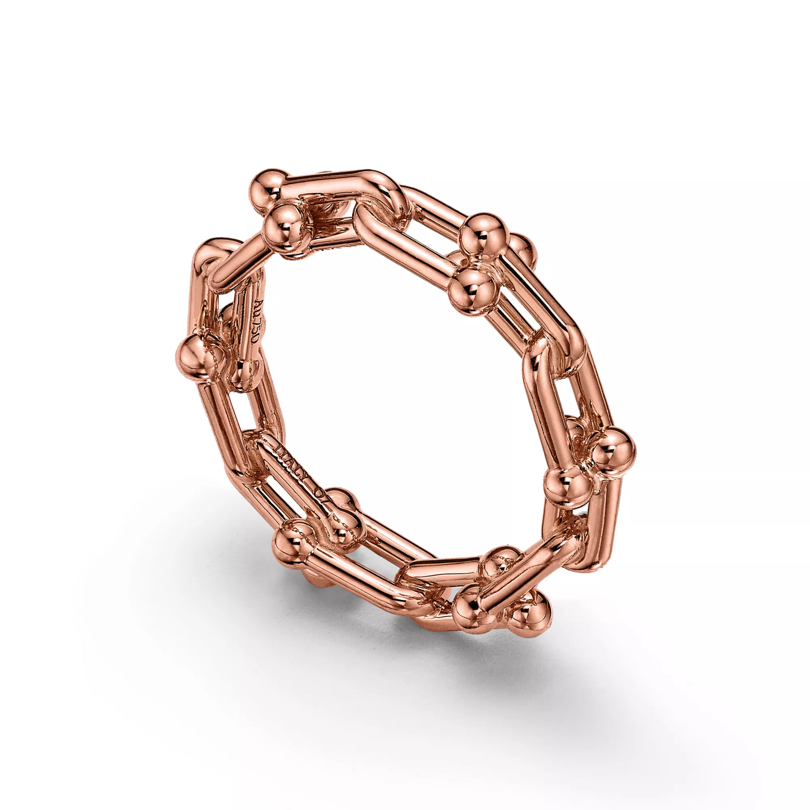 Micro Link Ring in Rose Gold