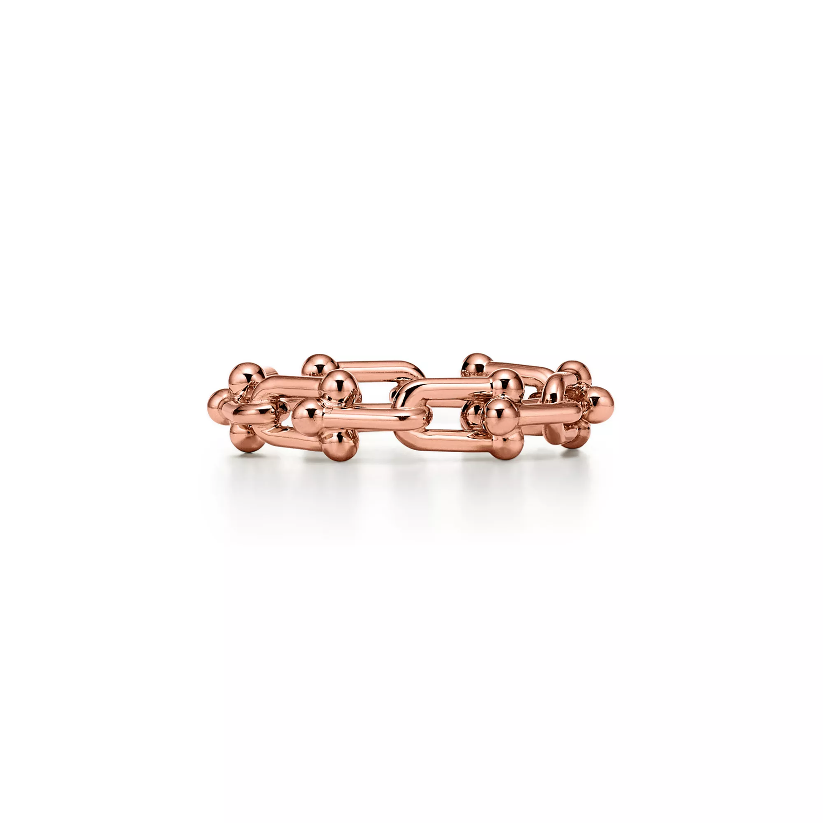 Micro Link Ring in Rose Gold