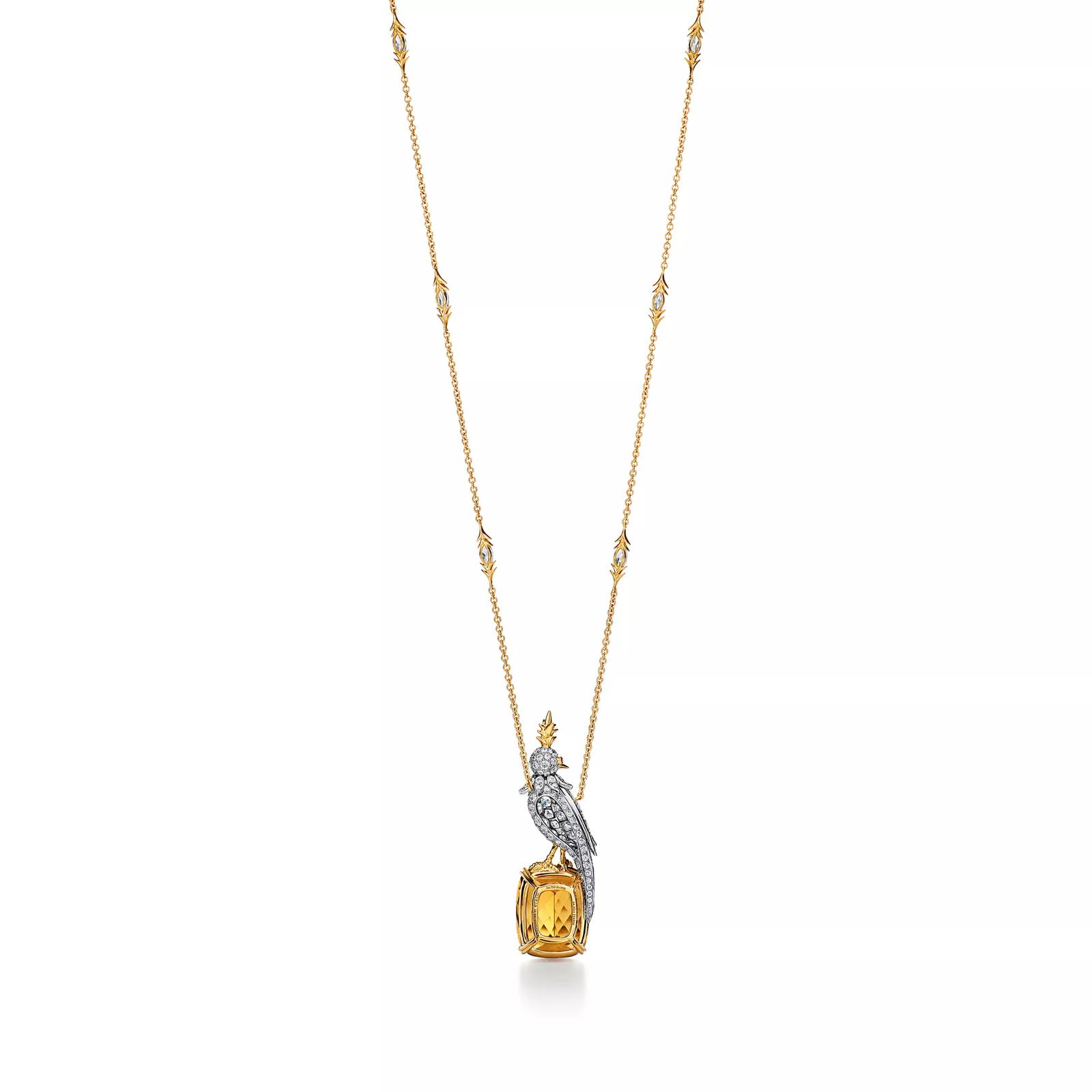 Pendant in Yellow Gold and Platinum
