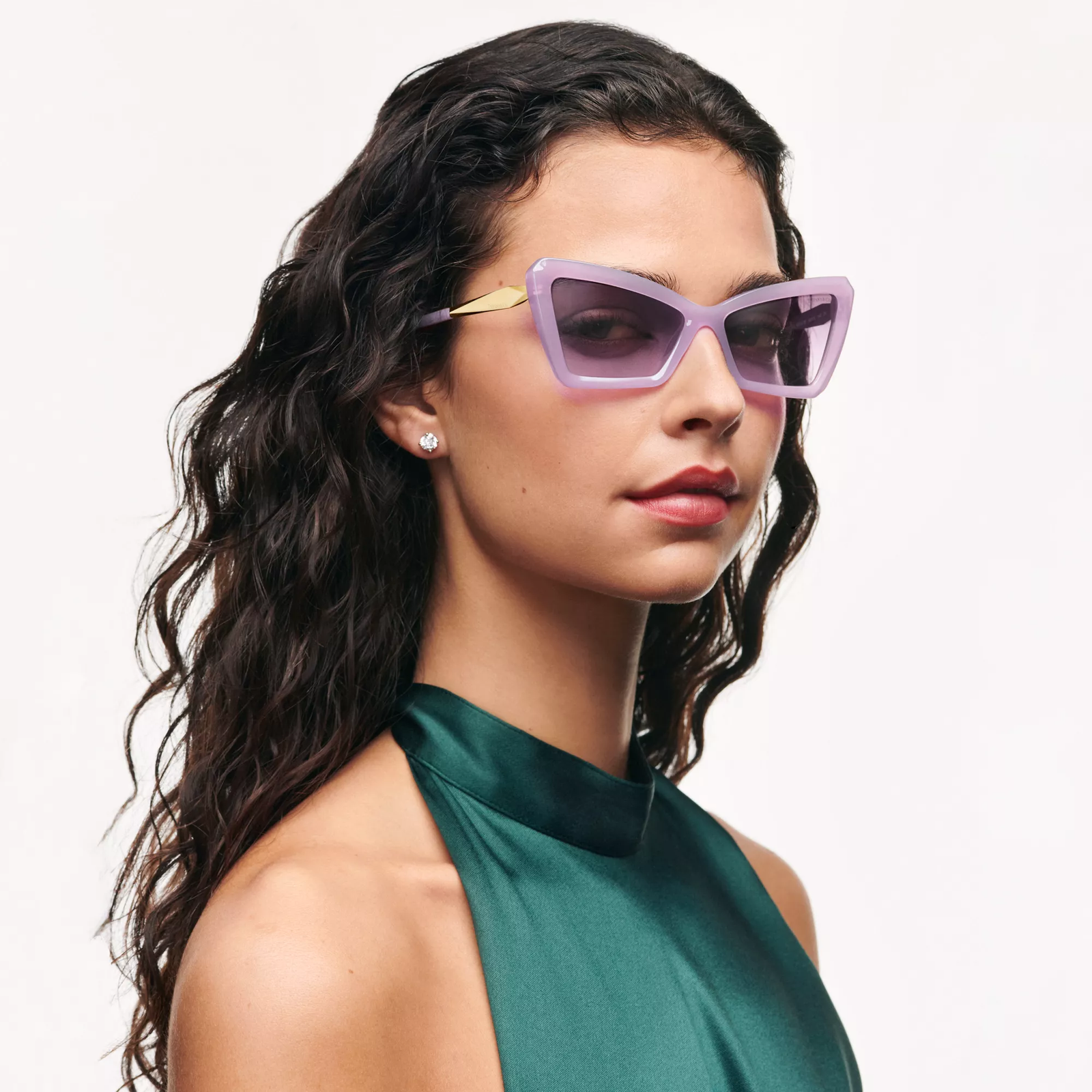 Sunglasses in Fuchsia Opal Acetate with Pink Lenses