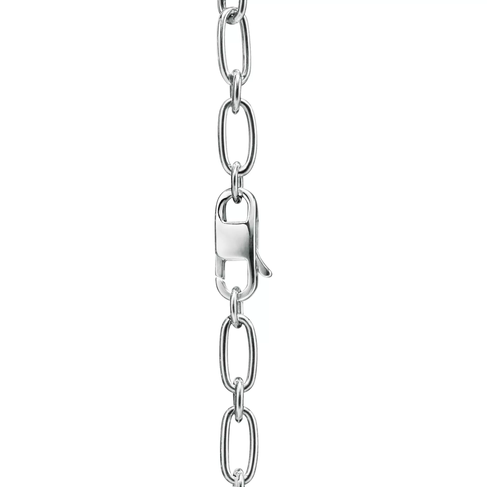 Small Double Lock Bracelet in Sterling Silver