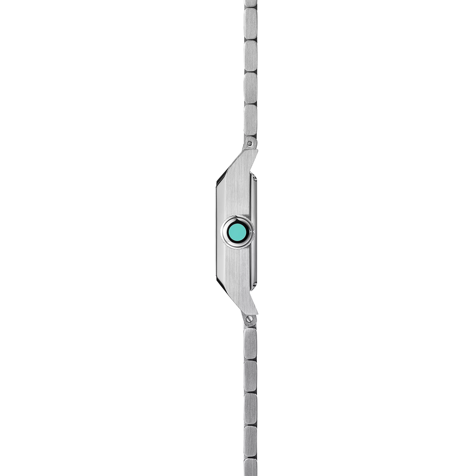 20 mm Watch in Steel with a White Dial