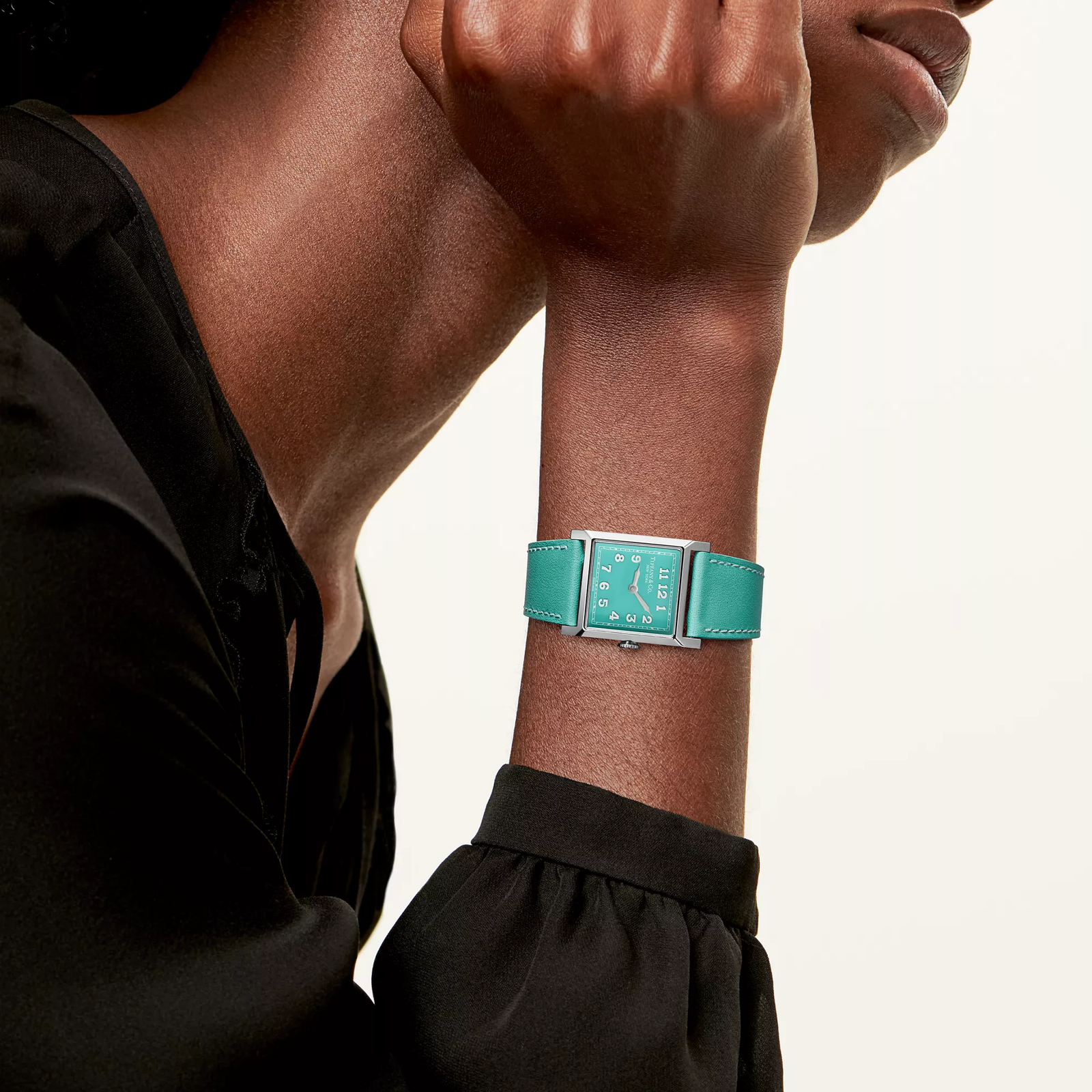 27 mm Watch in Steel with a Tiffany Blue Dial