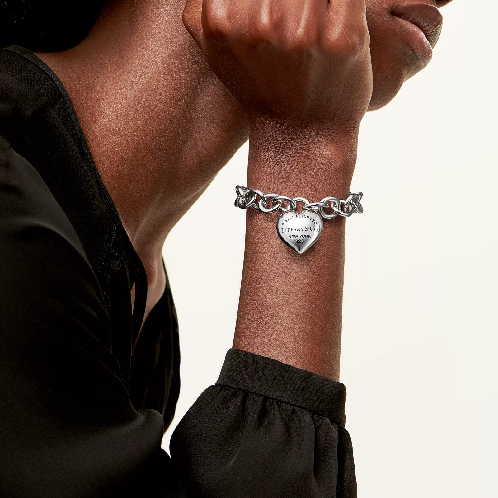 Full Heart Toggle Bracelet in Sterling Silver