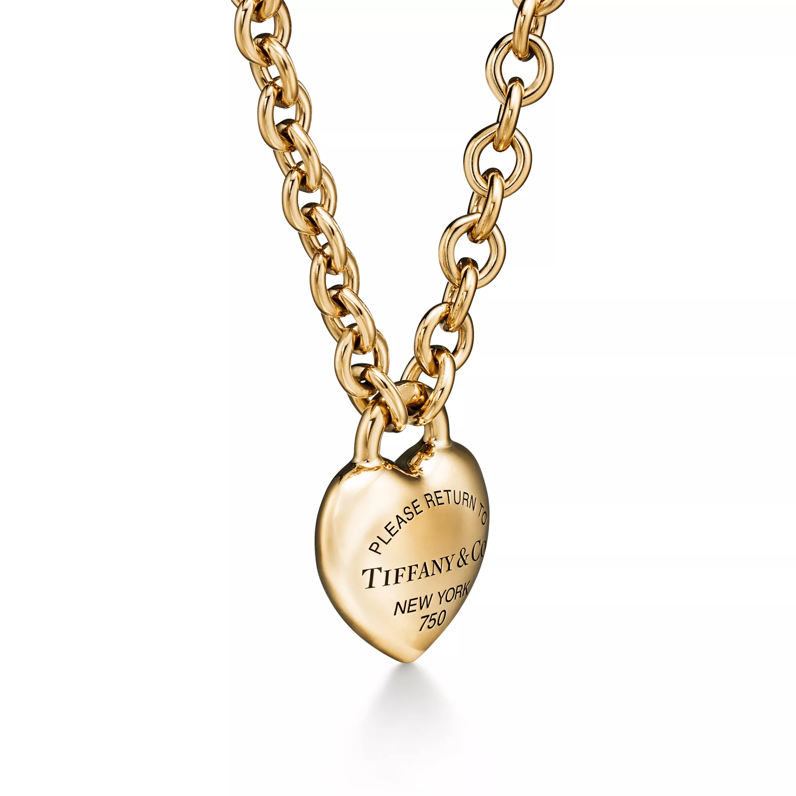 Full Heart Pendant in Yellow Gold