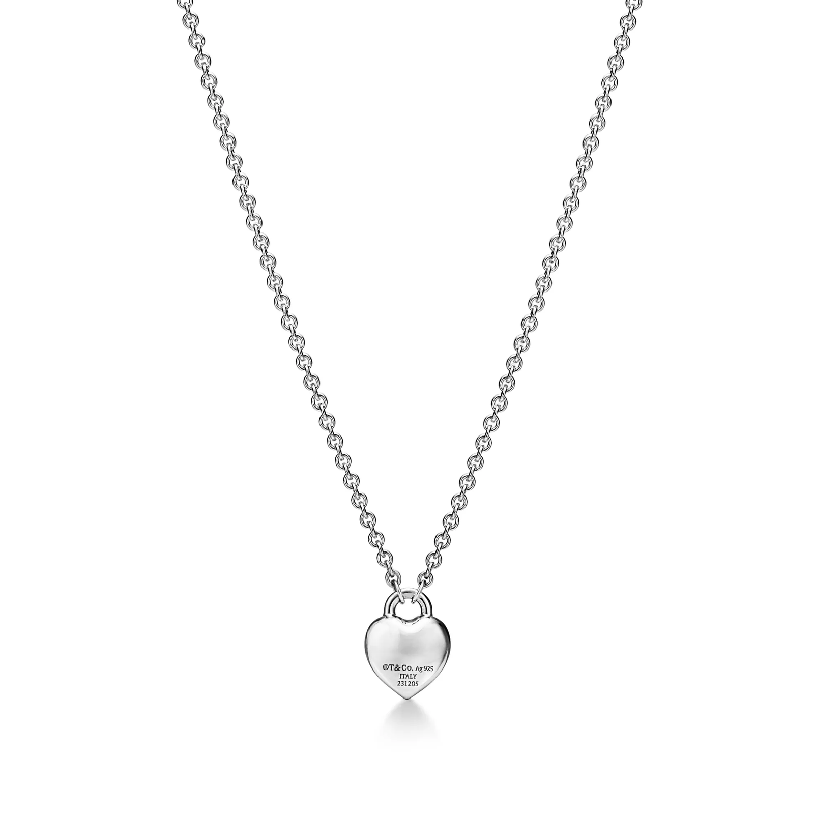 Full Heart Pendant in Sterling Silver